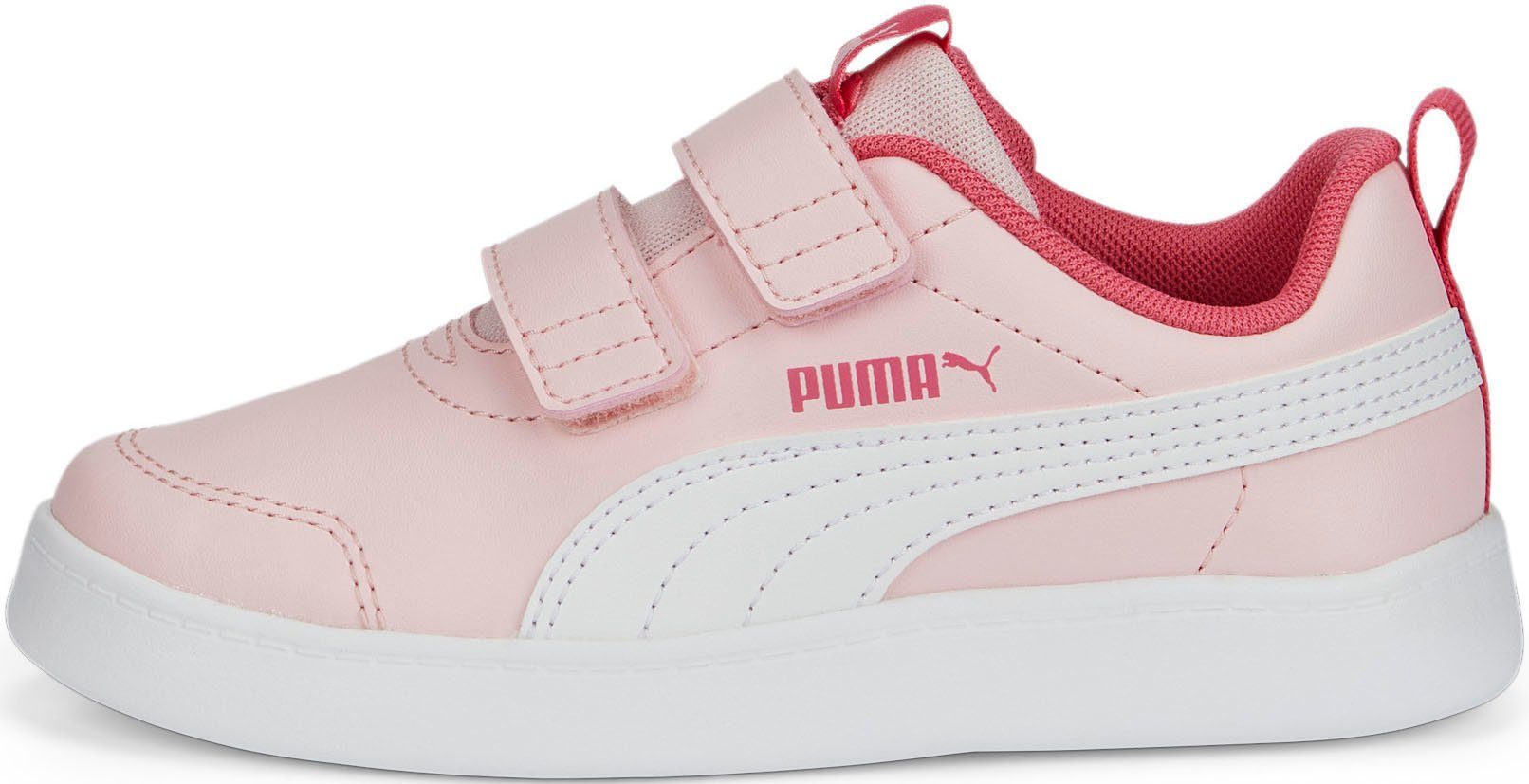 PUMA Courtflex v2 pink V für Klettverschluss mit Kinder Sneaker PS