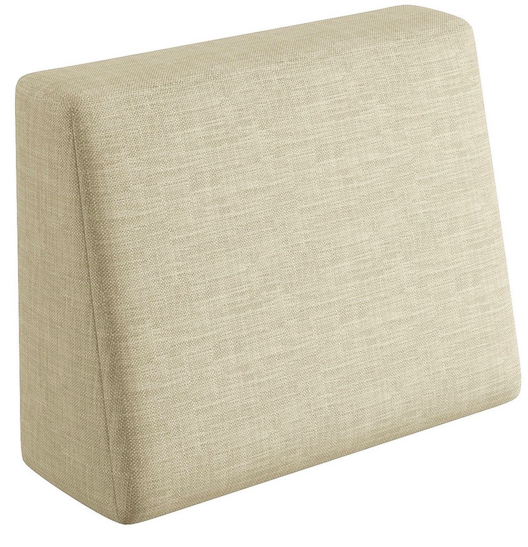 sunnypillow Rückenkissen Palettenkissen mit abnehmbarem Bezug Seitenkissen 60x40x20/10cm, Cremefarben