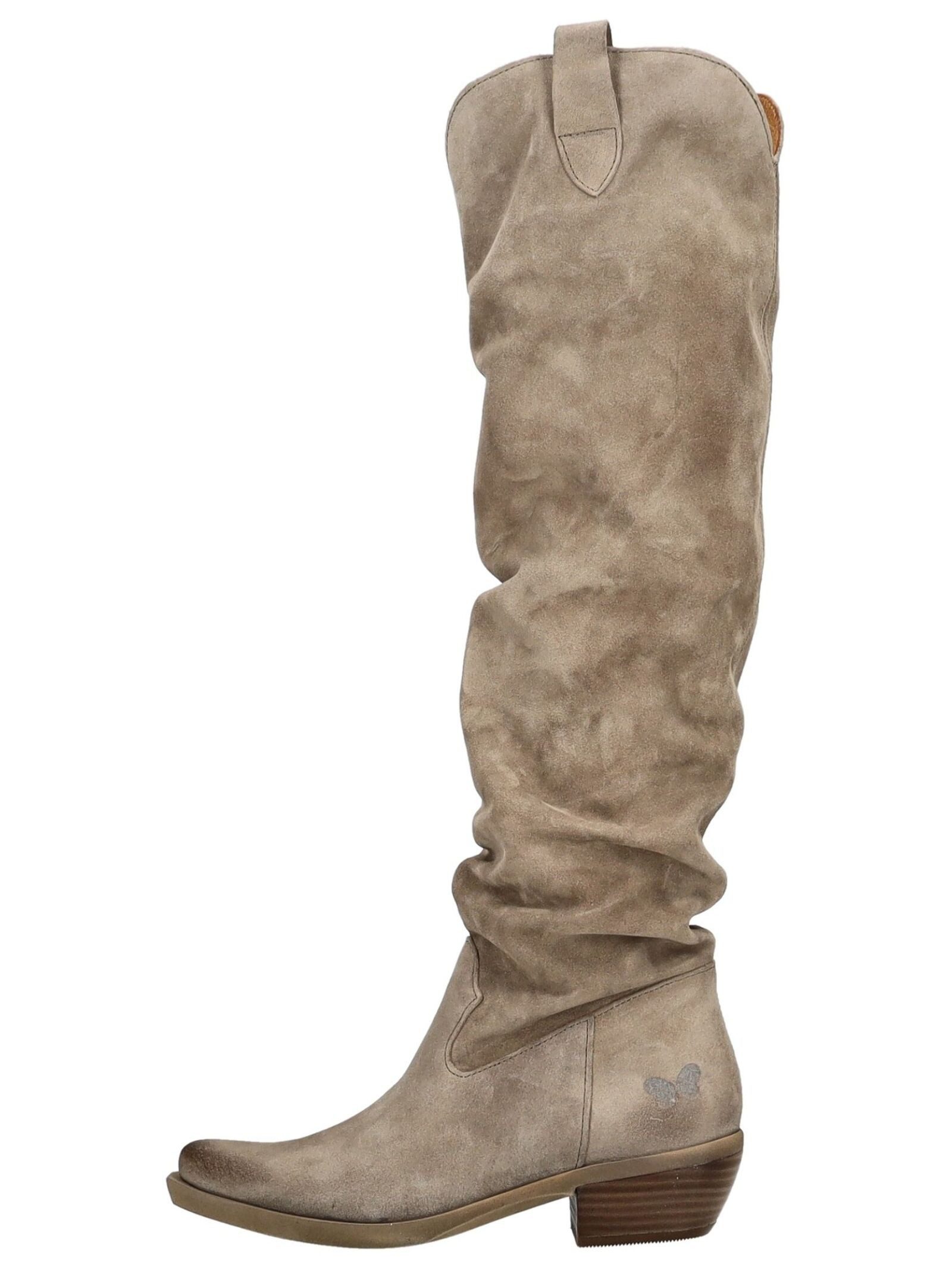 Felmini Stiefel Veloursleder . Bikerboots günstig online kaufen