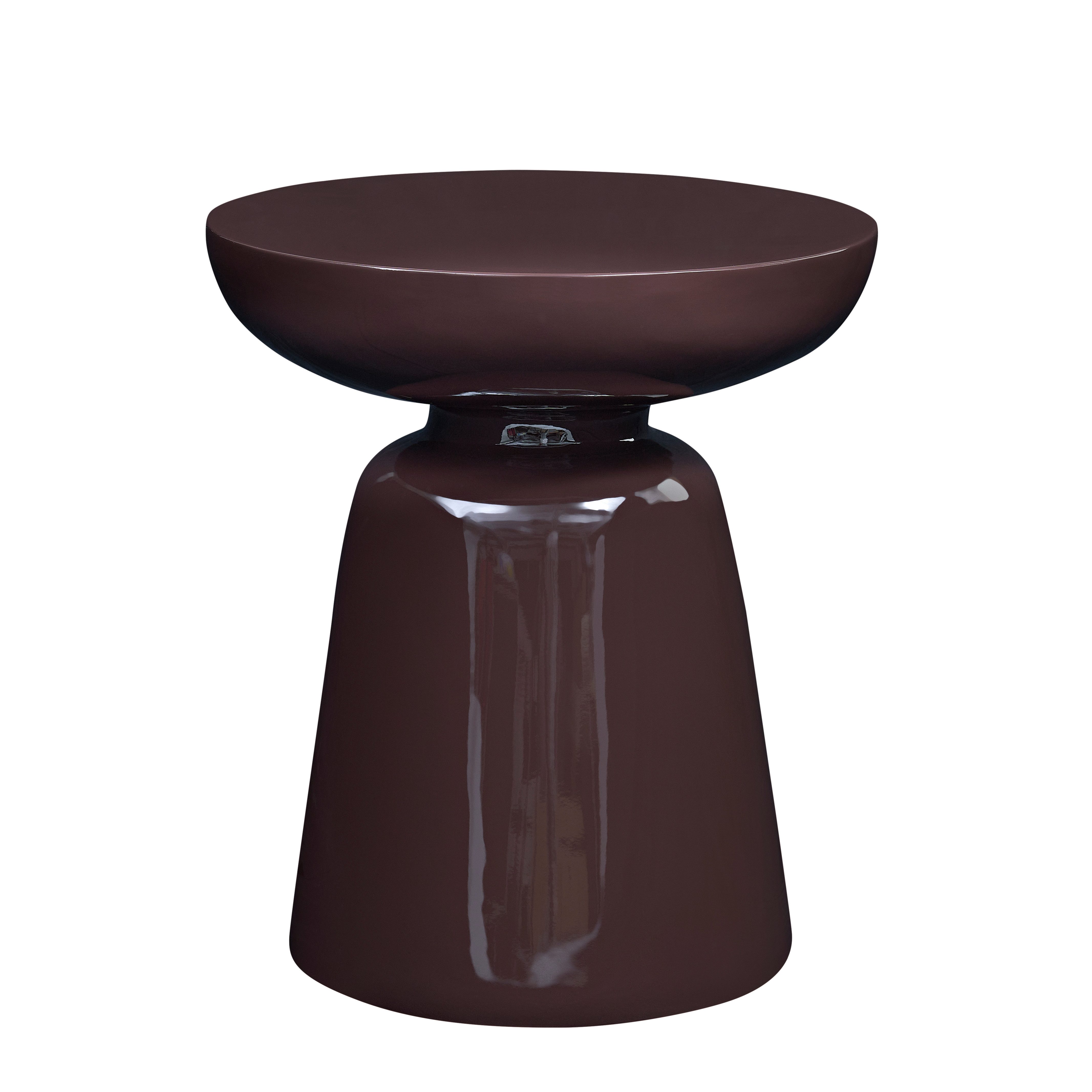 WILLIAMSPACE Couchtisch Meta Runder Beistelltisch aus Fiberglas, Moderner Design-Tisch (1 St)