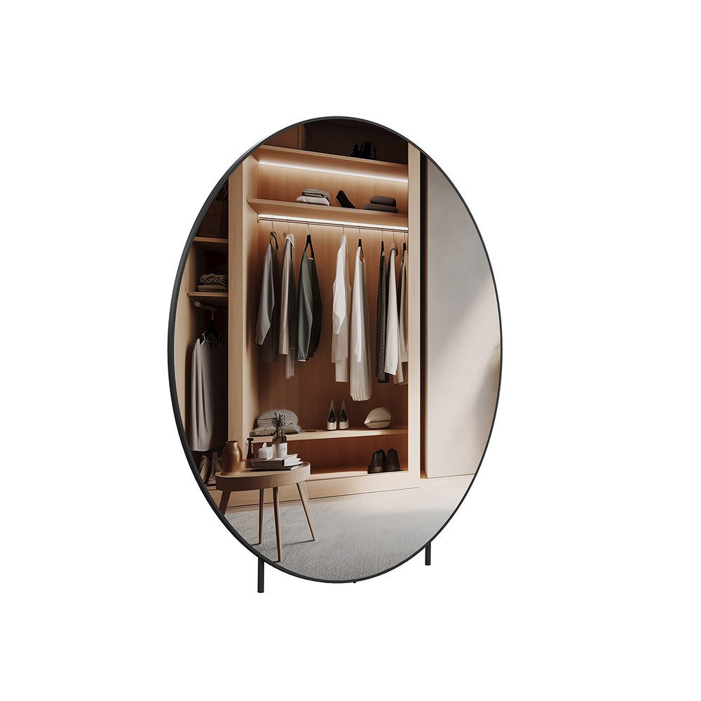 HOME DELUXE Spiegel Rund KALI XXL - Größenauswahl, freistehend nutzbar, Wandspiegel, Standspiegel, Ankleidezimmer – Bild 4 von 5