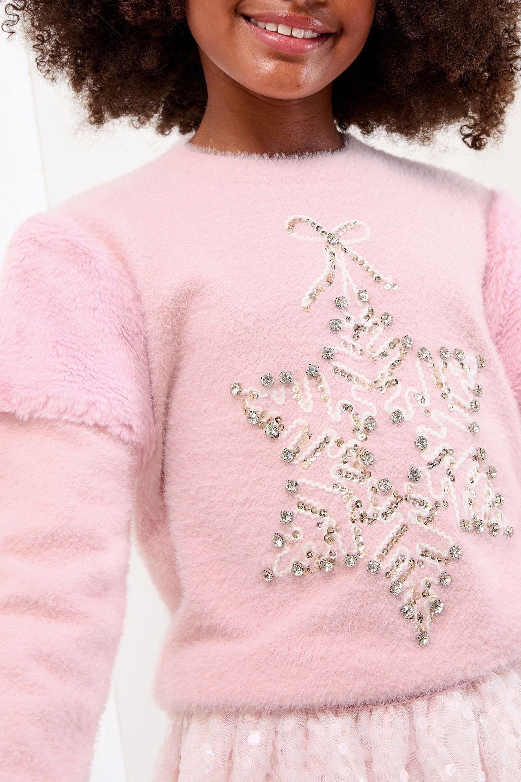 LIPSY Rundhalspullover Lipsy Weihnachten Strickpullover (1-tlg)