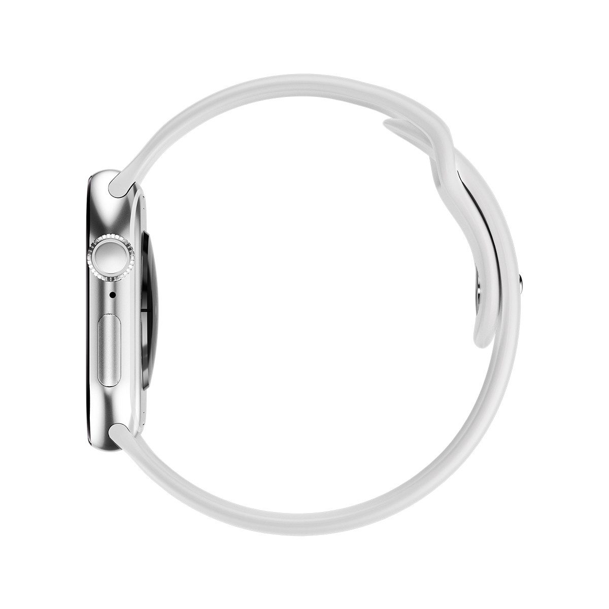Platinet PSMART10 Smartwatch (4,7 cm/1,85 Zoll), AMOLED Display mit Gesundheitsfunktionen und langer Akkulaufzeit silberfarben