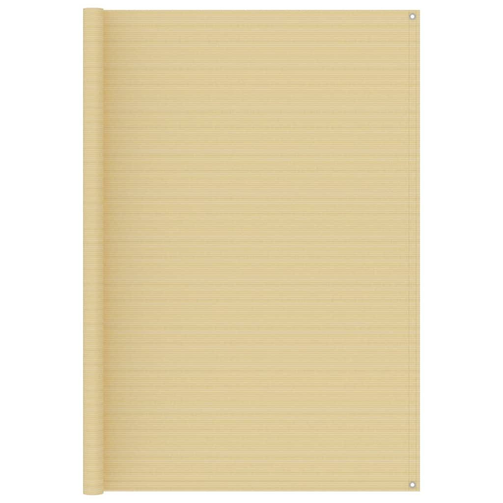 Teppich Zeltteppich 200x400 cm Beige Wohnwagen Teppich Vorzelt Unterlage