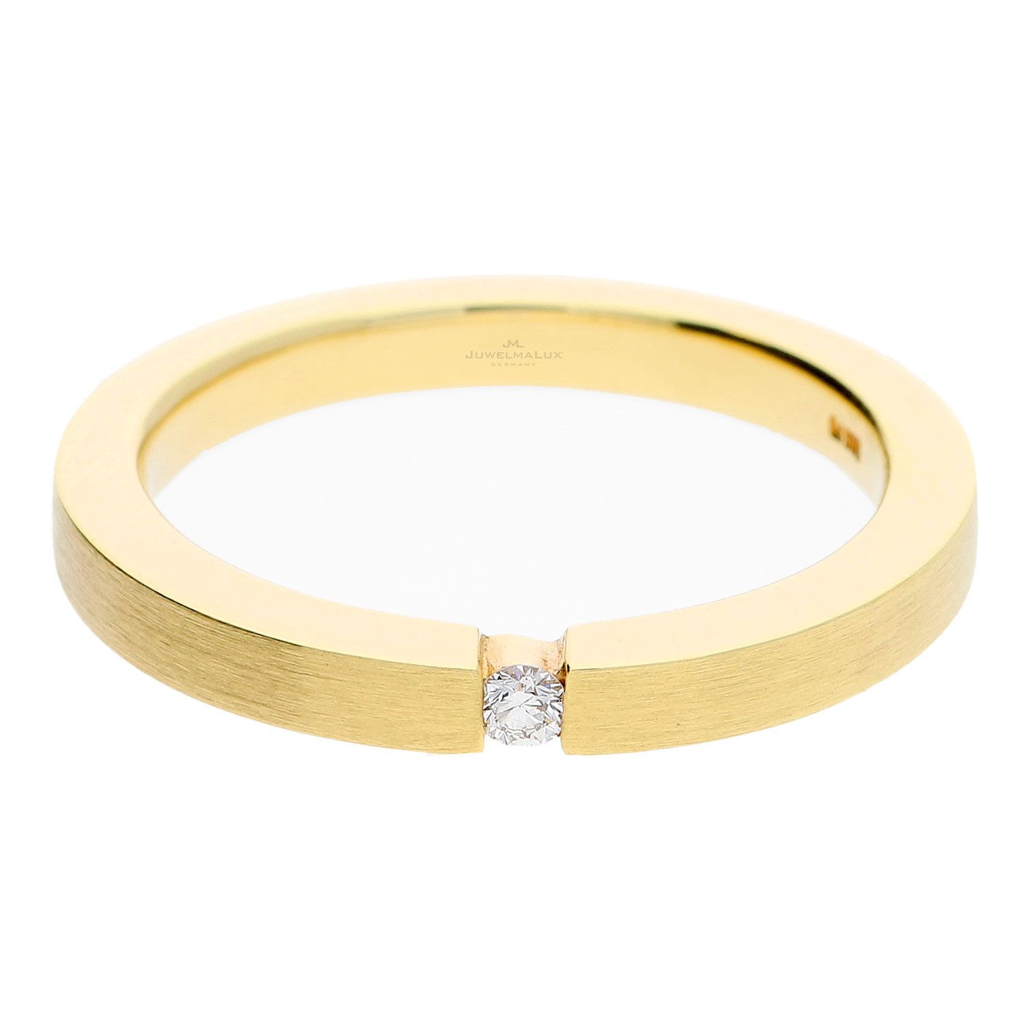 Fingerring JuwelmaLux Ring 585/000 (14 Karat) Gold mit Brillant JL30-07-1076