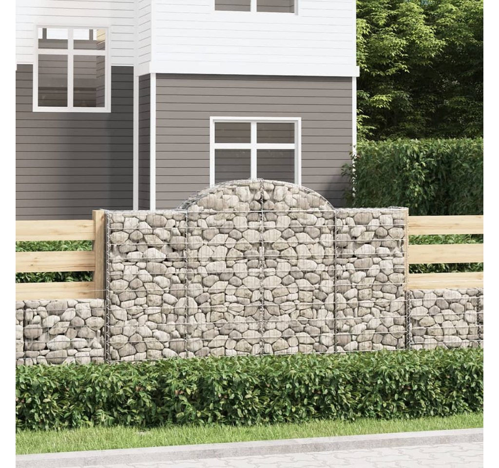 Thumbnail - vidaXL Hochbeet Gabionen mit Hochbogen 6 Stk 200x50x120140cm Verzinktes Eisen