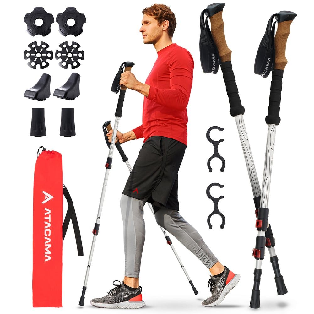 Atacama Wanderstock Teleskop Wanderstöcke - Aluminium - Ultra leicht mit viel Zubehör