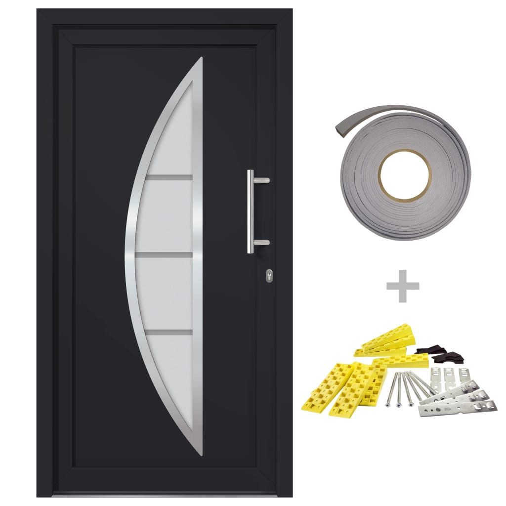 vidaXL Haustür Haustür Anthrazit 98x190 cm günstig online kaufen