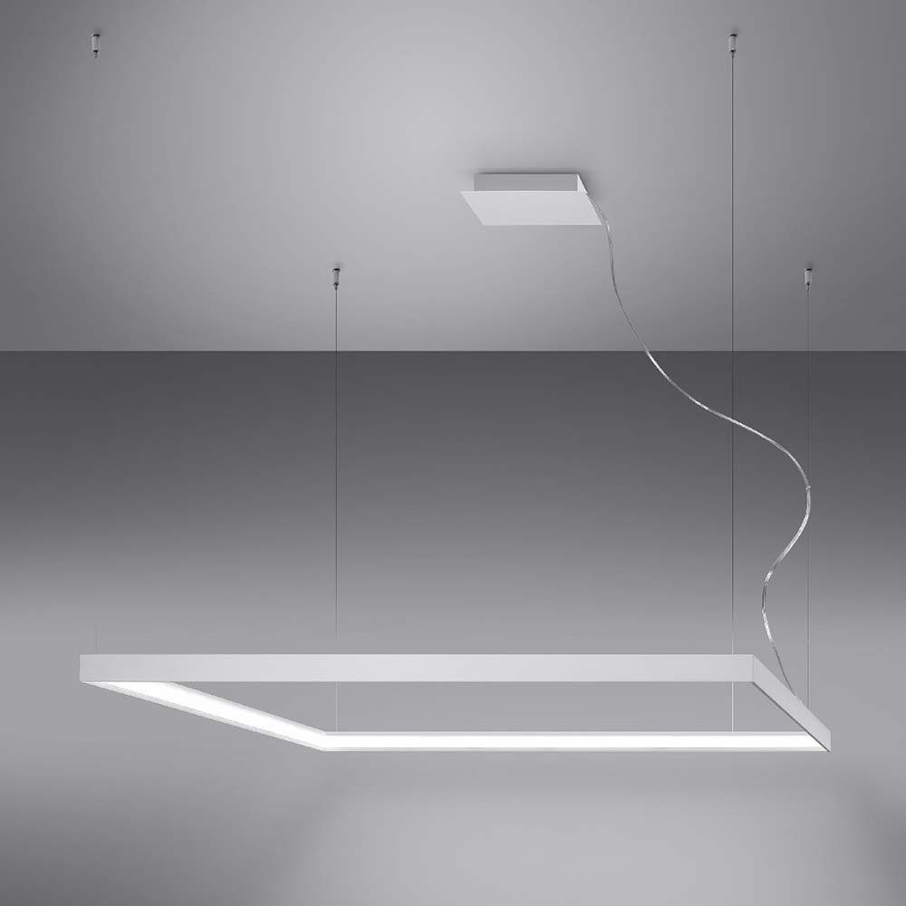 fest Designleuchte LED Pendelleuchte, weiß LED-Leuchtmittel Hängelampe Wohnzimmerleuchte etc-shop Neutralweiß, LED Pendelleuchte verbaut,