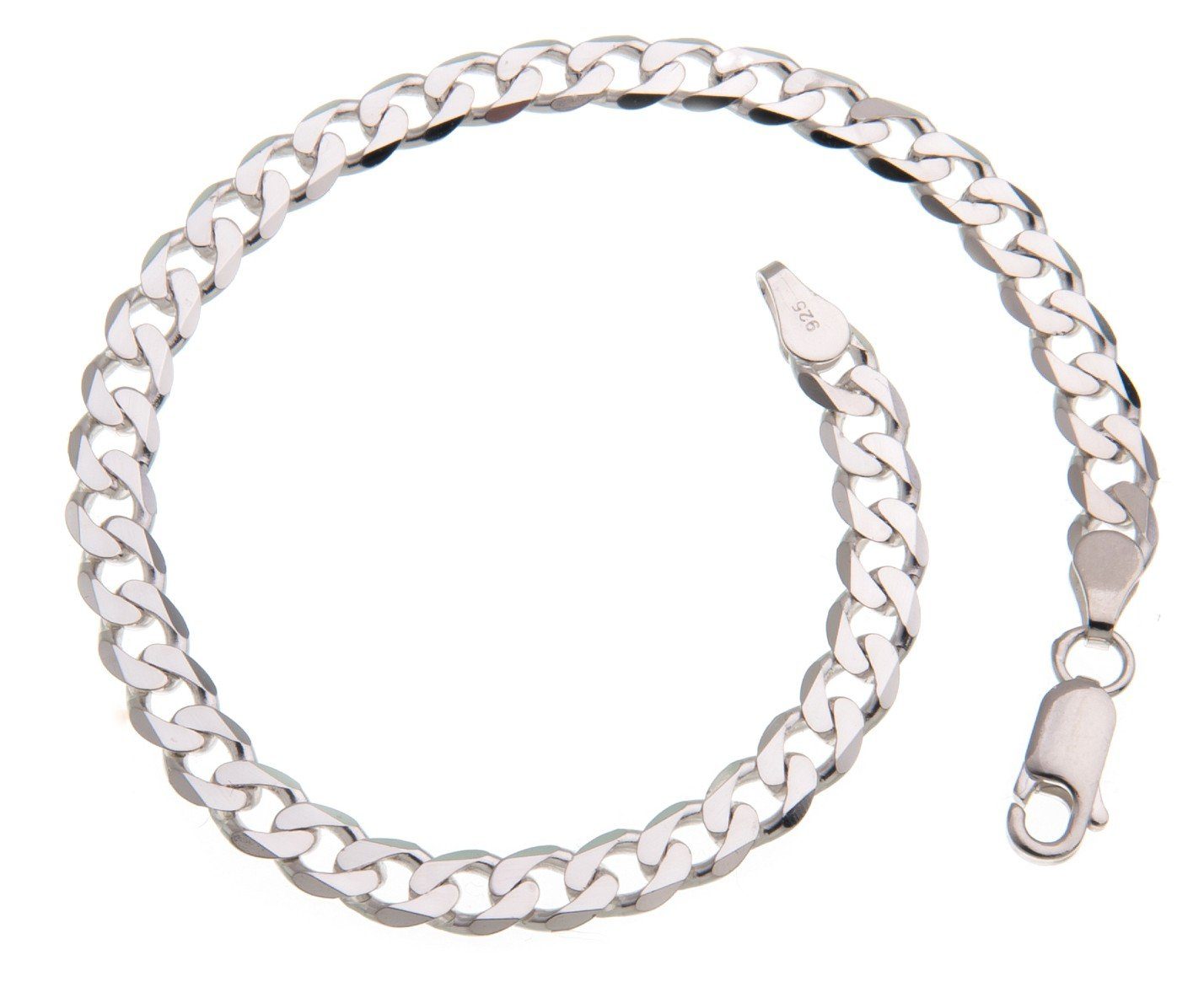 Silberkettenstore Silberarmband »Panzerkette Armband 5mm, 925 Silber,  16-25cm« online kaufen | OTTO