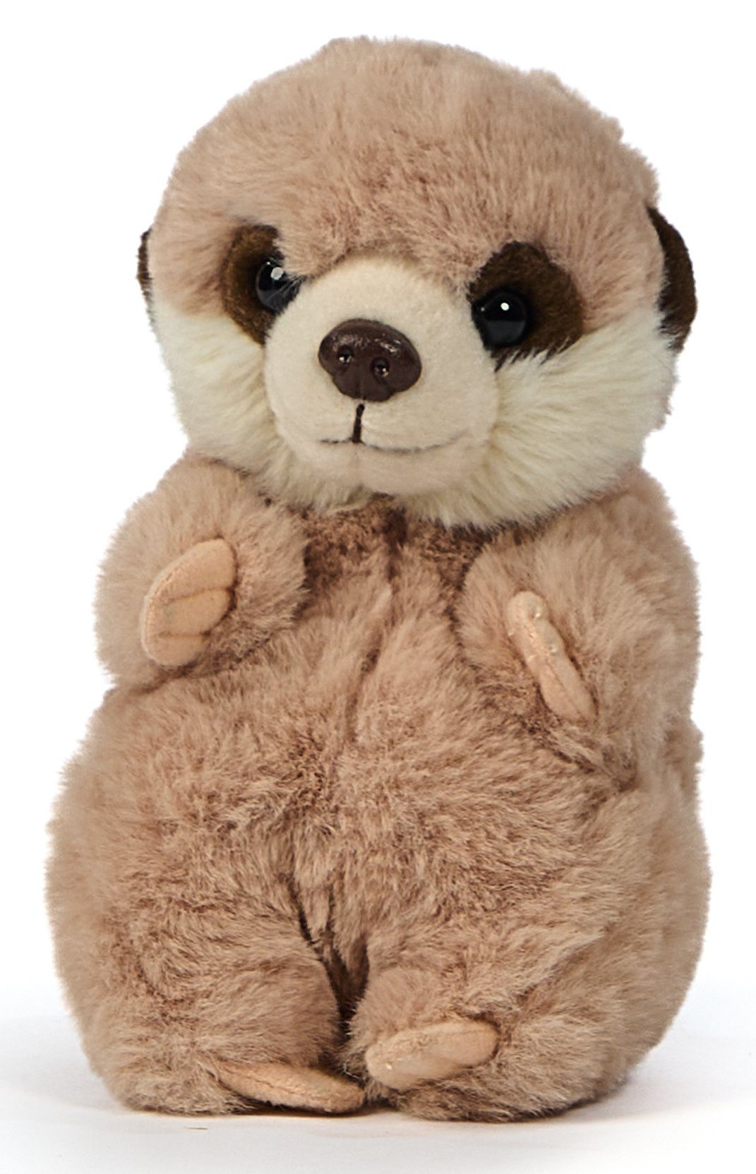 Uni-Toys Kuscheltier Erdmännchen, sitzend - 15 cm (Höhe) - Plüschtier, zu 100 % recyceltes Füllmaterial