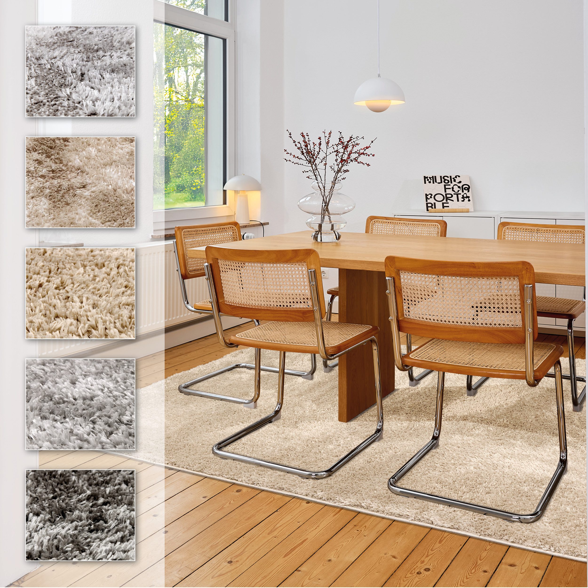 ASTRA Hochflor-Teppich Paulie 250, rechteckig, Höhe: 25 mm, weicher Langflor, Shaggy, Wohnzimmer, Schlafzimmer