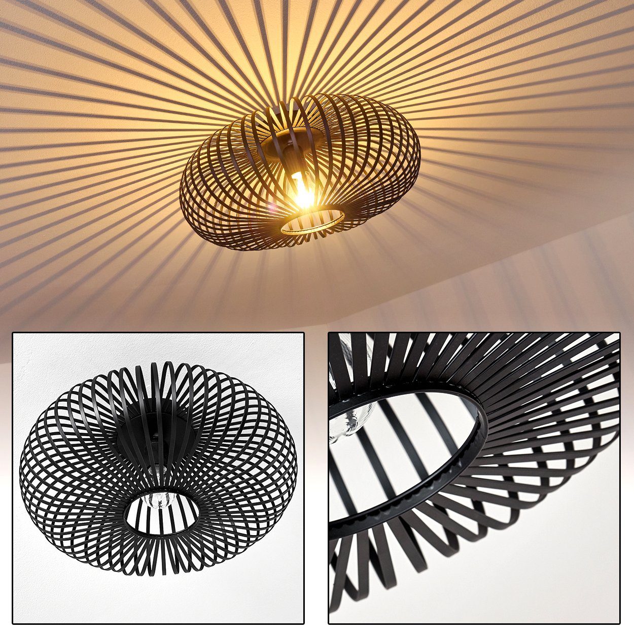 hofstein Deckenleuchte »Devin« runde Deckenlampe aus günstig online kaufen