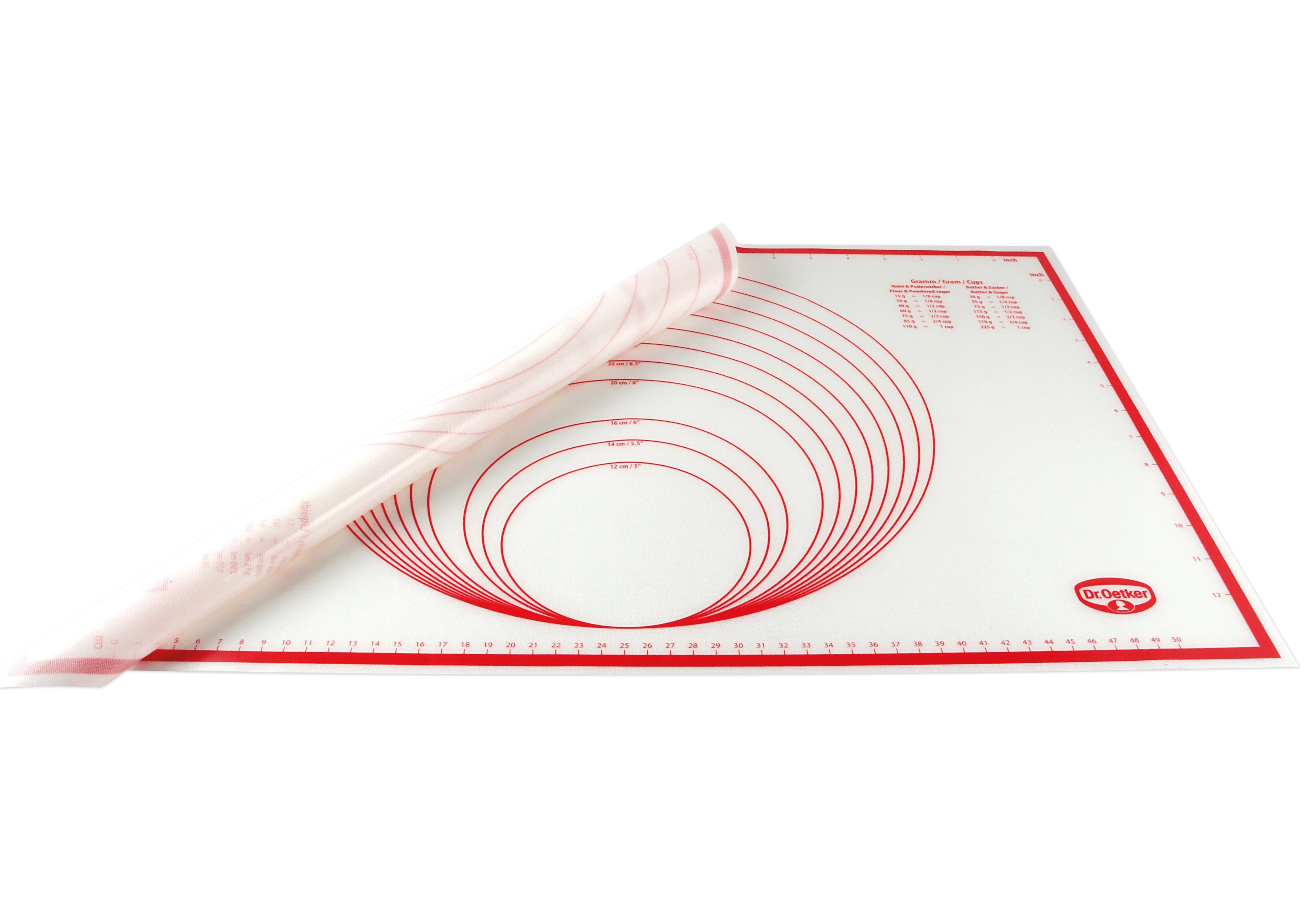 Dr. Oetker Küchenhelfer Ausrollmatte, Silikon (1-tlg), aus Silikon