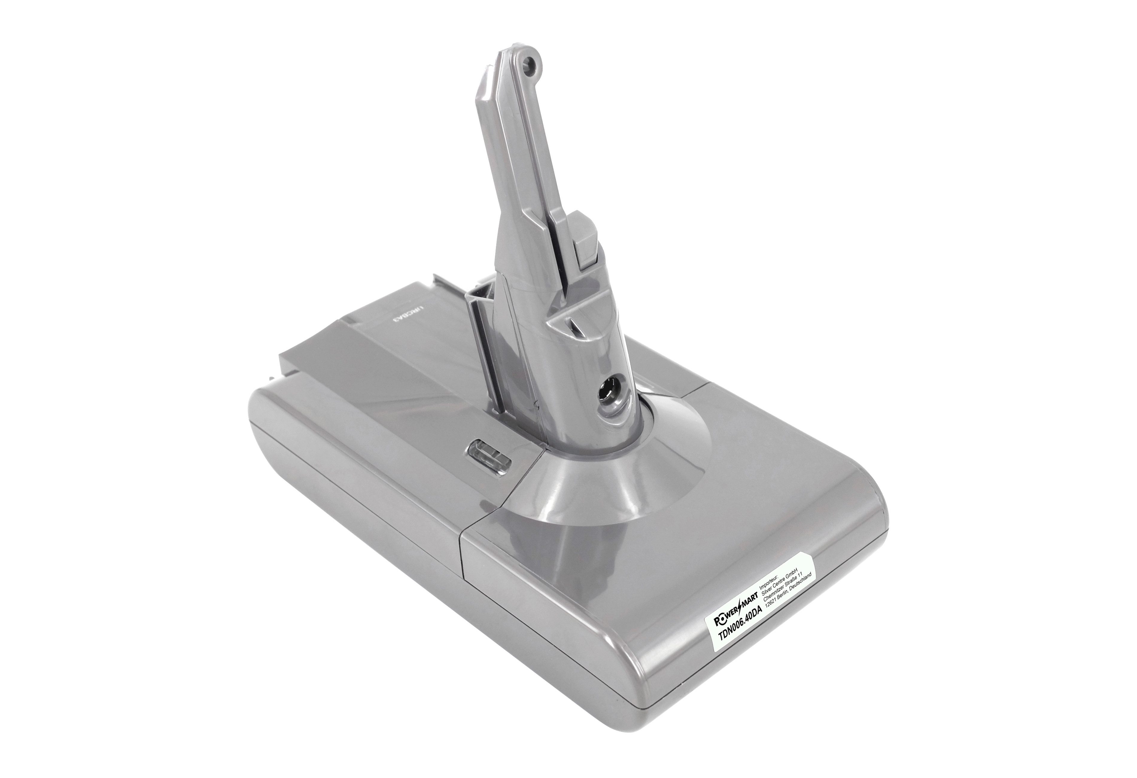 PowerSmart TDN006.40DA Staubsauger-Akku für DYSON Dyson V8 Absolute, Dyson V8 Absolute+, Dyson V8 Animal Li-ion 3900 mAh (21,6 V)