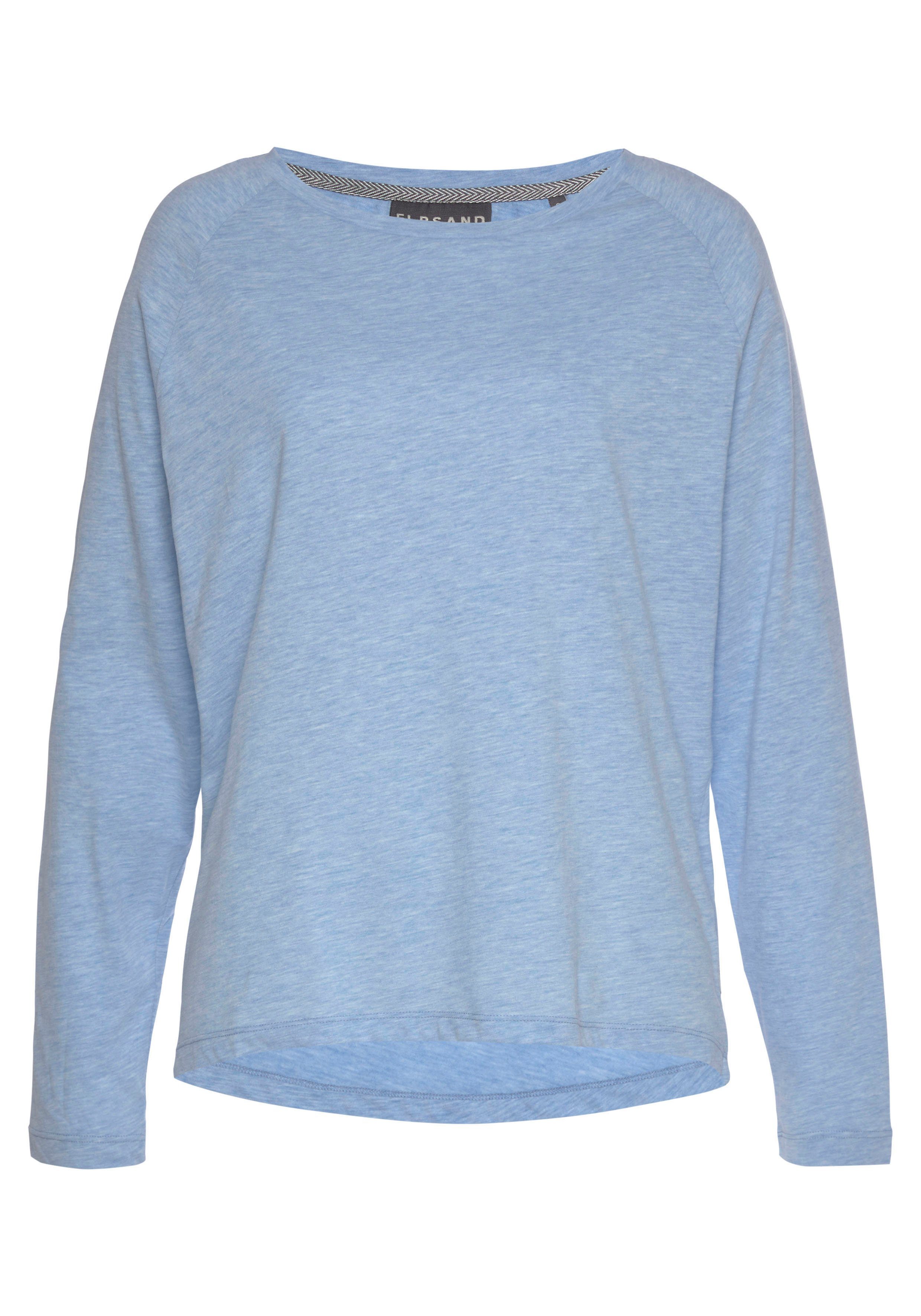 Elbsand Longsleeve Tira mit Logodruck hinten, Langarmshirt aus Baumwoll-Mix, sportlich-casual – Bild 2 von 5