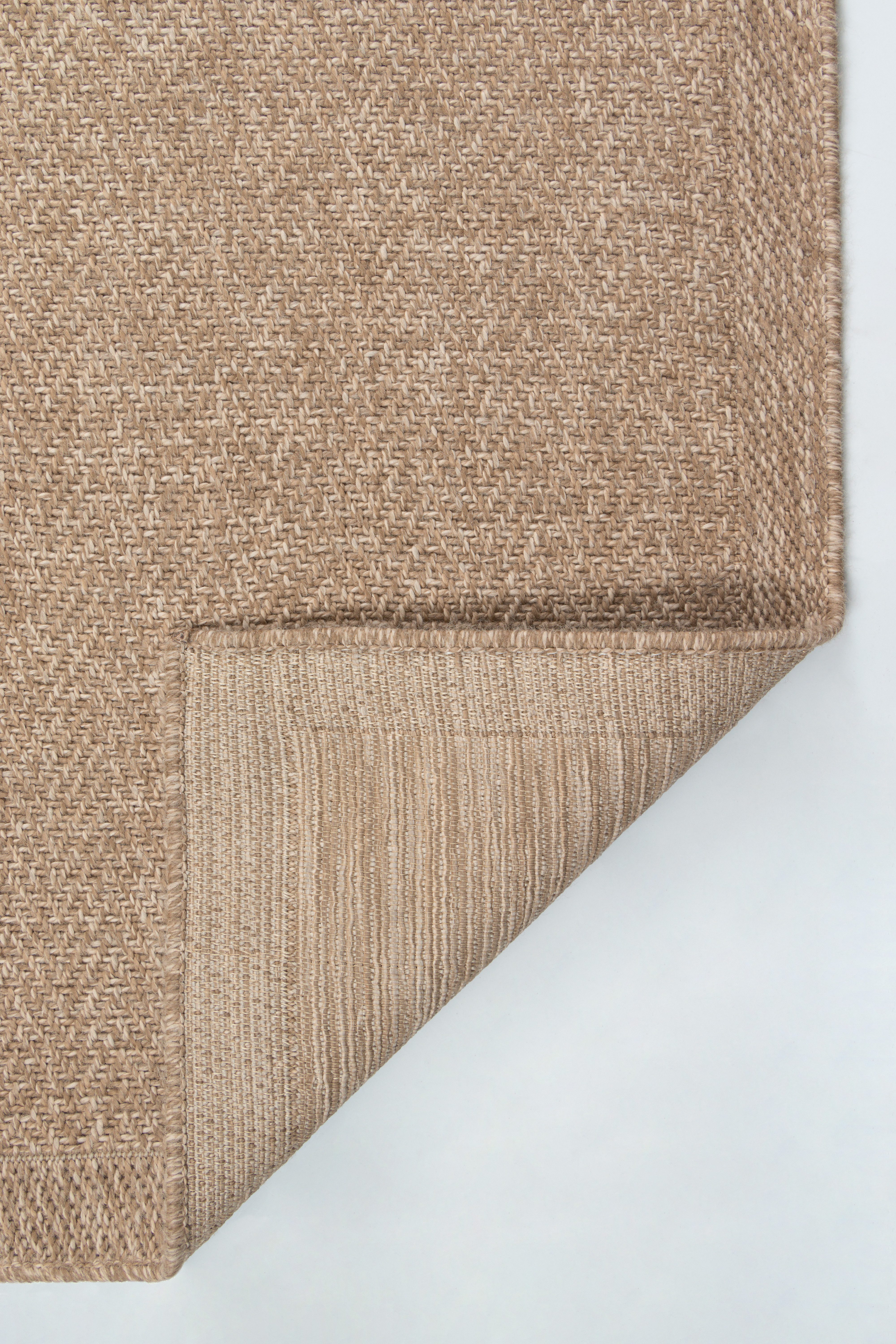 merinos Teppich Kenzy, rund, Höhe: 10 mm, robuster In- und Outdoor Teppich im natürlichen Jute-Look, wetterfest