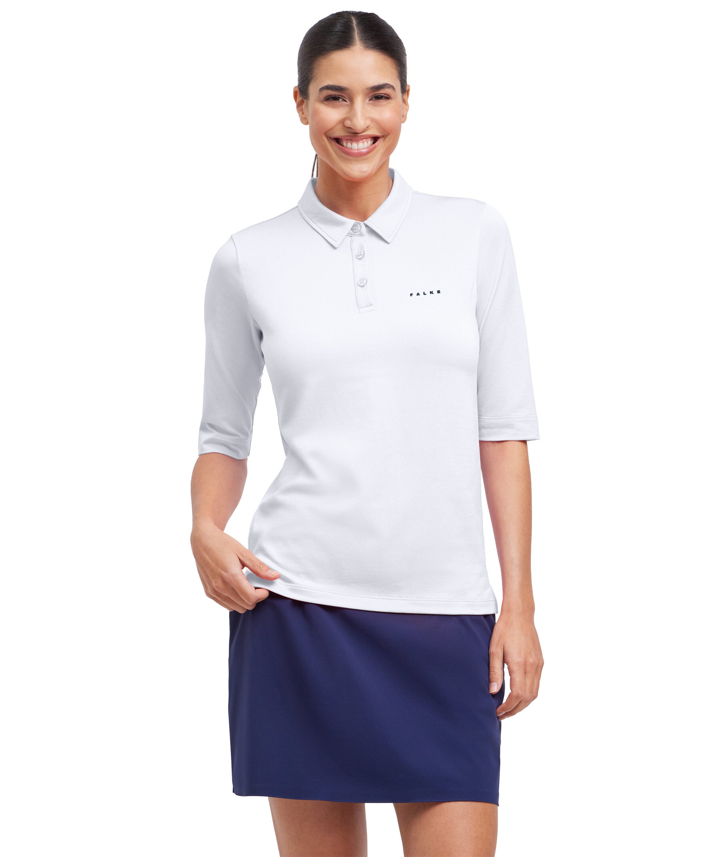 FALKE Poloshirt (1-tlg., 1) mit Bio-Baumwolle