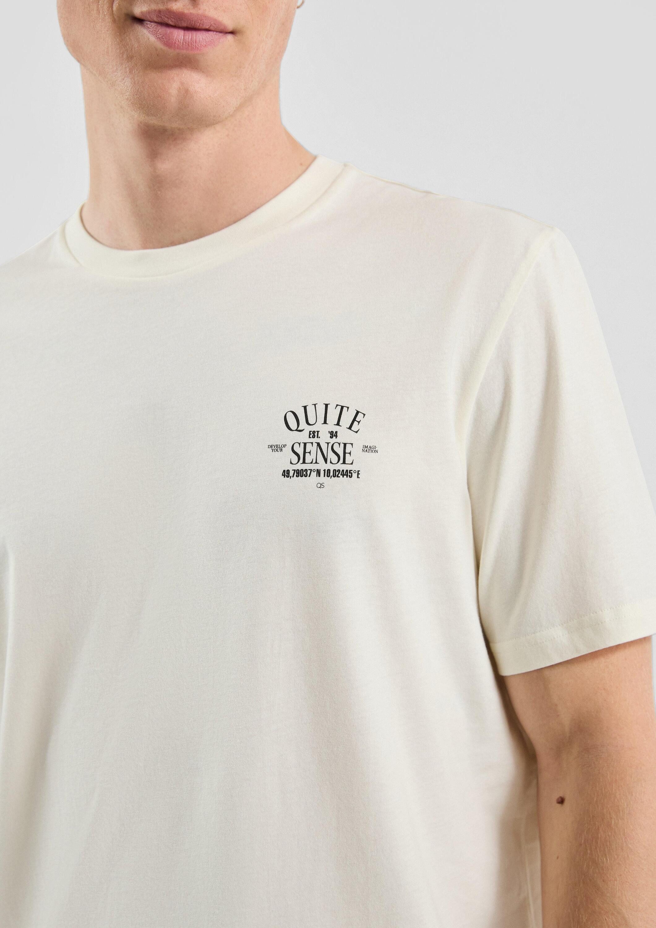 QS Kurzarmshirt T-Shirt T-Shirt mit Print