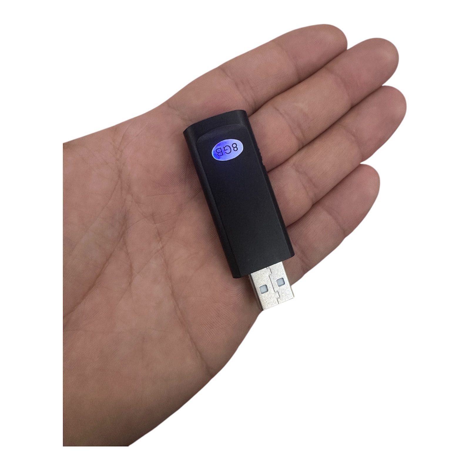 SpionProfi 8GB Usb Stick Voice Recorder Mini Ton Stimme Aufnahmegerät Auto Haus Digitales Aufnahmegerät (Spion Abhörgerät Wanze Voice Recorder Spy getarnt Dikti – Bild 4 von 4