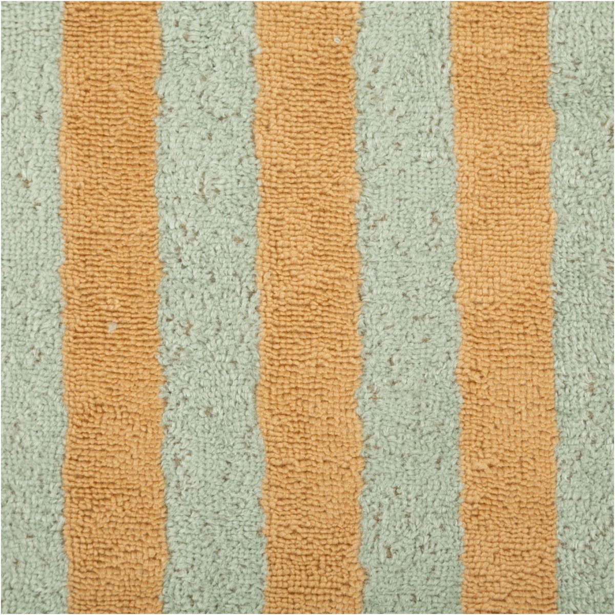 SCHÖNER LEBEN. Stoff Frottee Stoff Baumwolle Bambus Streifen grün beige 150cm, pflegeleicht