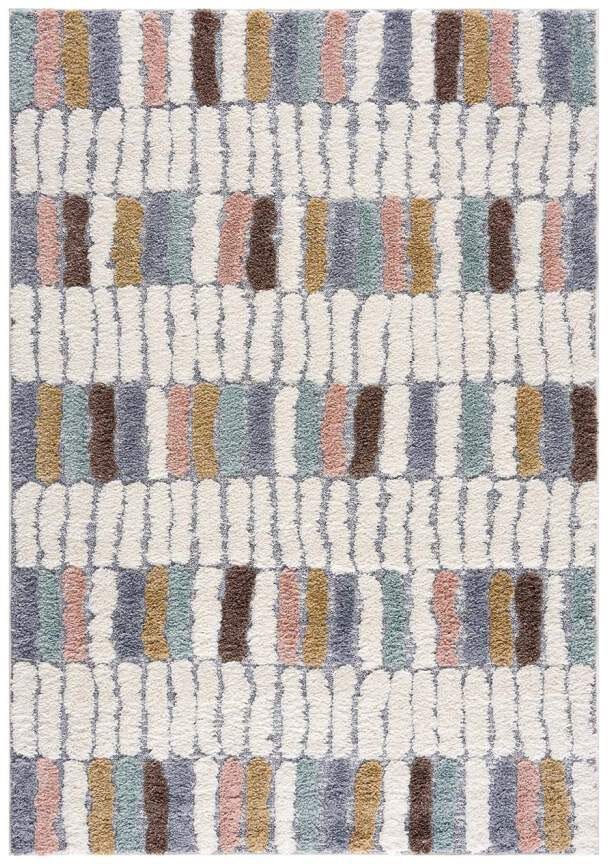 Carpet City Hochflor-Teppich Focus 3032, rechteckig, Höhe: 20 mm, Läufer, Boho, Hochtief-Muster/ 3D-Effekt, für Wohnzimmer, Schlafzimmer