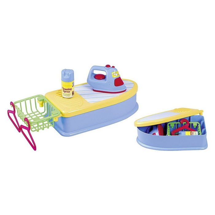 Fun Company Kinder-Bügeleisen mini home Bügelbrett-Set für Kinder Bügeleisen Kleiderbügel Dampfstation Spielzeug