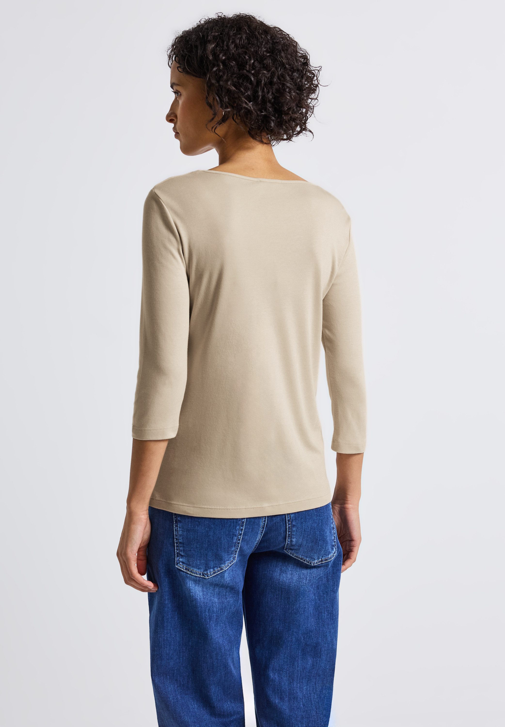 STREET ONE 3/4-Arm-Shirt mit Rundhalsausschnitt günstig online kaufen