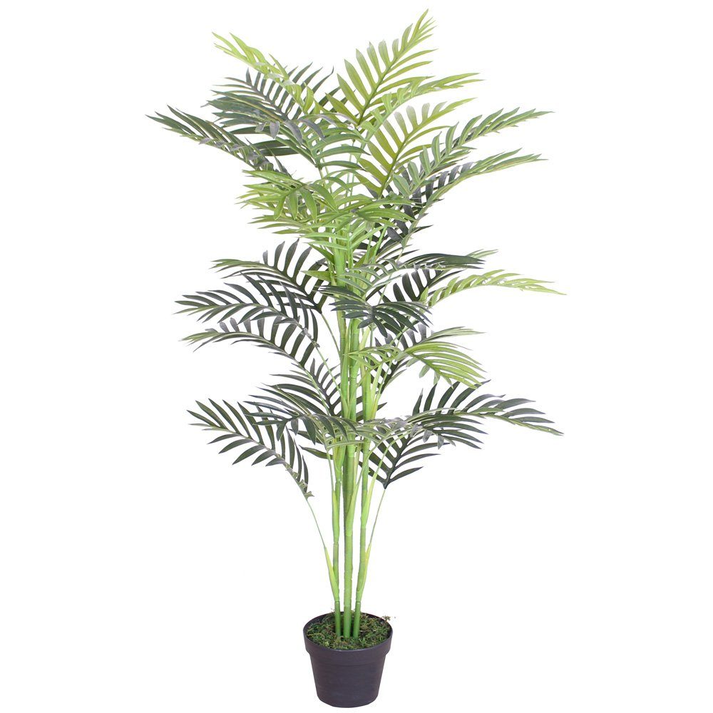 Kunstpflanze Palmenbaum Decovego Fächerpalme 120cm Pflanze Palme Decovego, Künstliche Kunstpflanze