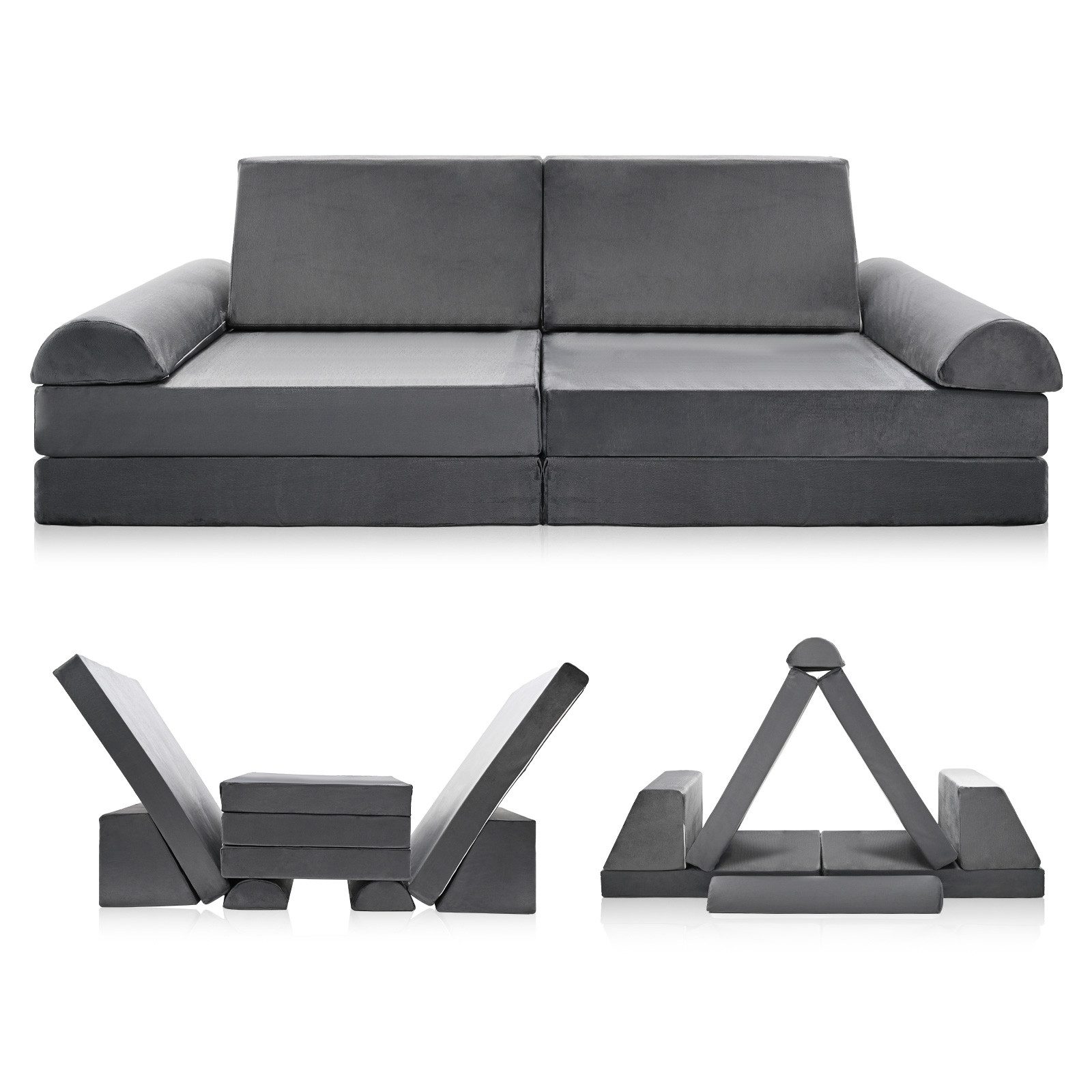 Meulbaty Kindersofa Spielsofa für Kinder, Kindersofa aus 10 Schaumstoffbaus günstig online kaufen