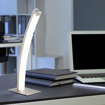 WOFI LED Tischleuchte, LED-Leuchtmittel fest verbaut, Warmweiß, Touch Tischlampe LED Nachttischlampe Touch dimmbar