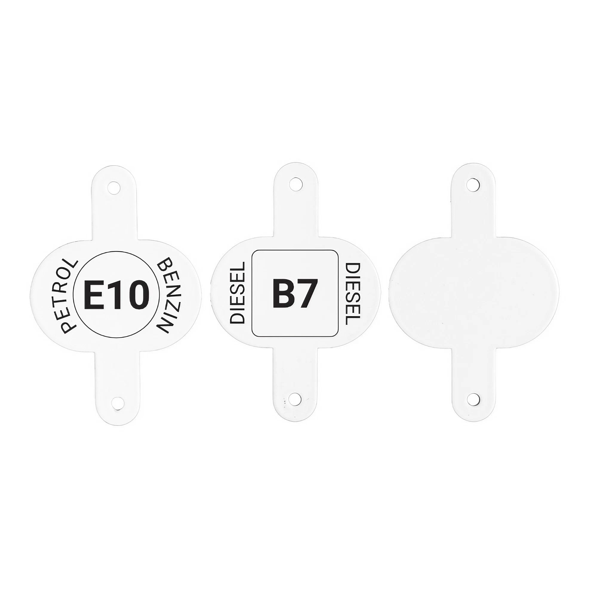 BW Benzinkanister Clip für Kraftstoffkenneichnung für Metall Kraftstoffkanister (für 5L,10L und 20L Metall Kanister, Made in Europe), mit Kennzeichnung Benzin E10