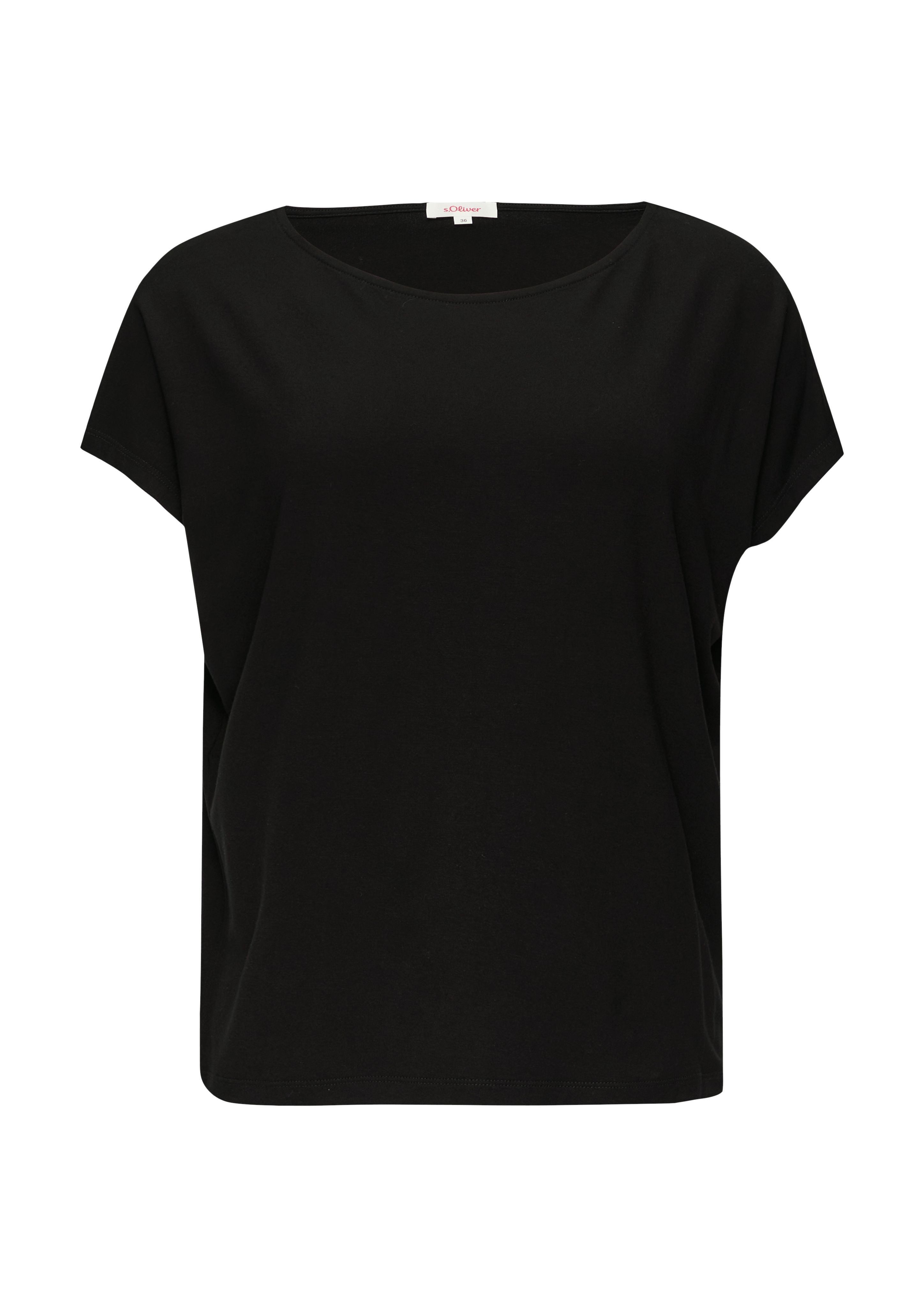 s.Oliver T-Shirt mit Markenlabel günstig online kaufen