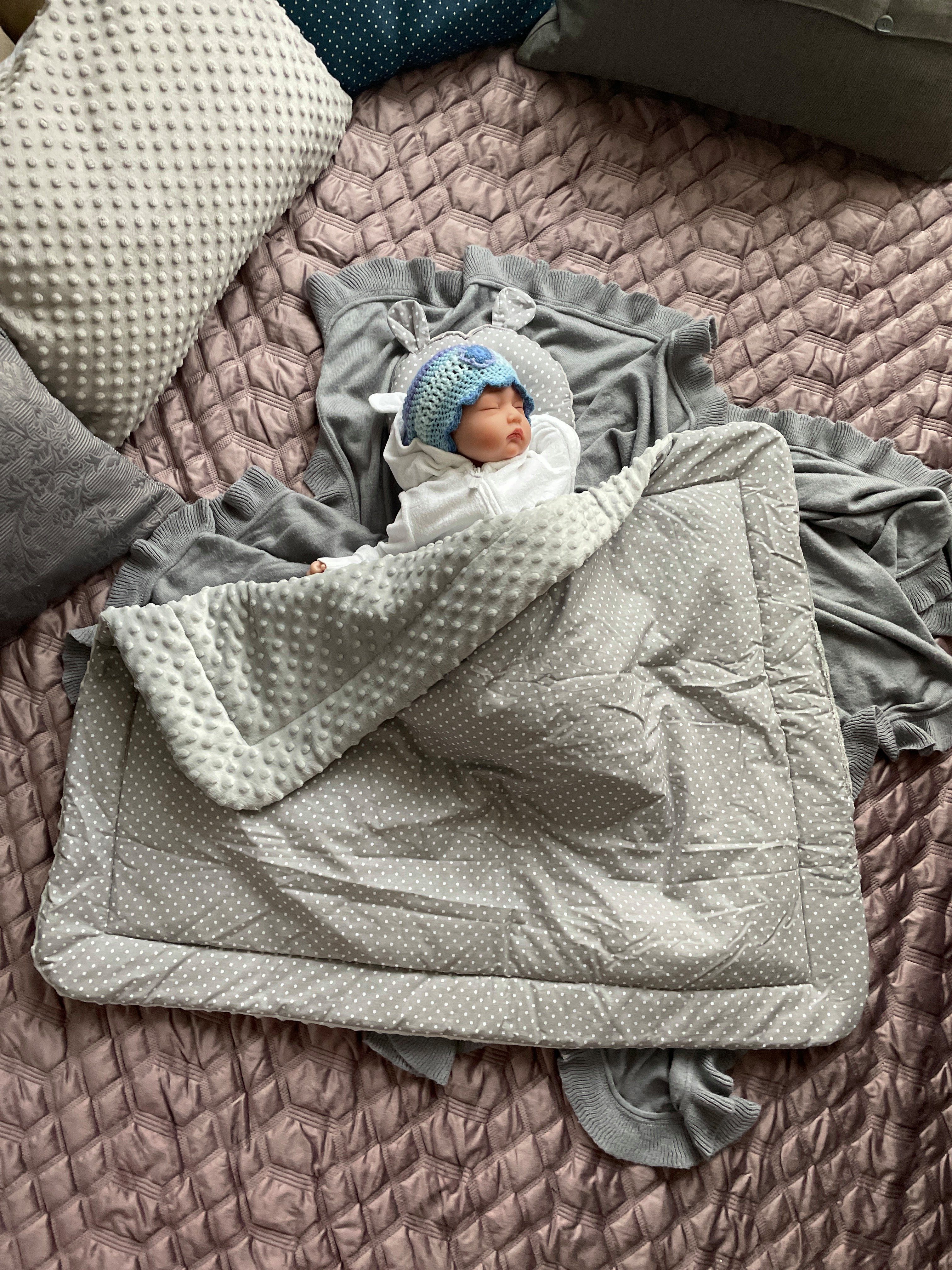 Babydecke Warm, Mittelwarm BAUMWOLLE/MINKY Babydecke 80x100 günstig online kaufen
