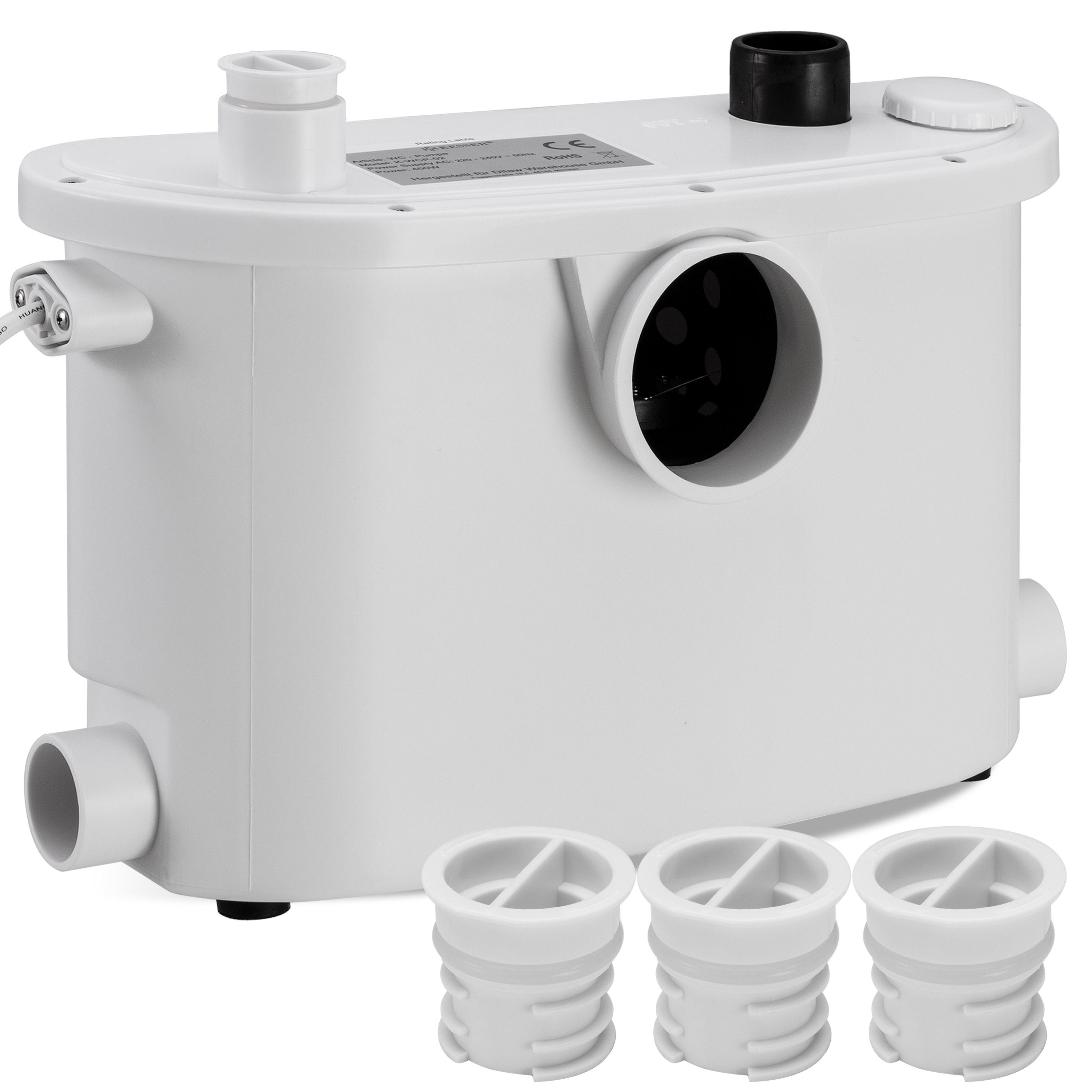 Kesser® Hebeanlage Kleinhebeanlage Fäkalienpumpe 600 Watt WC