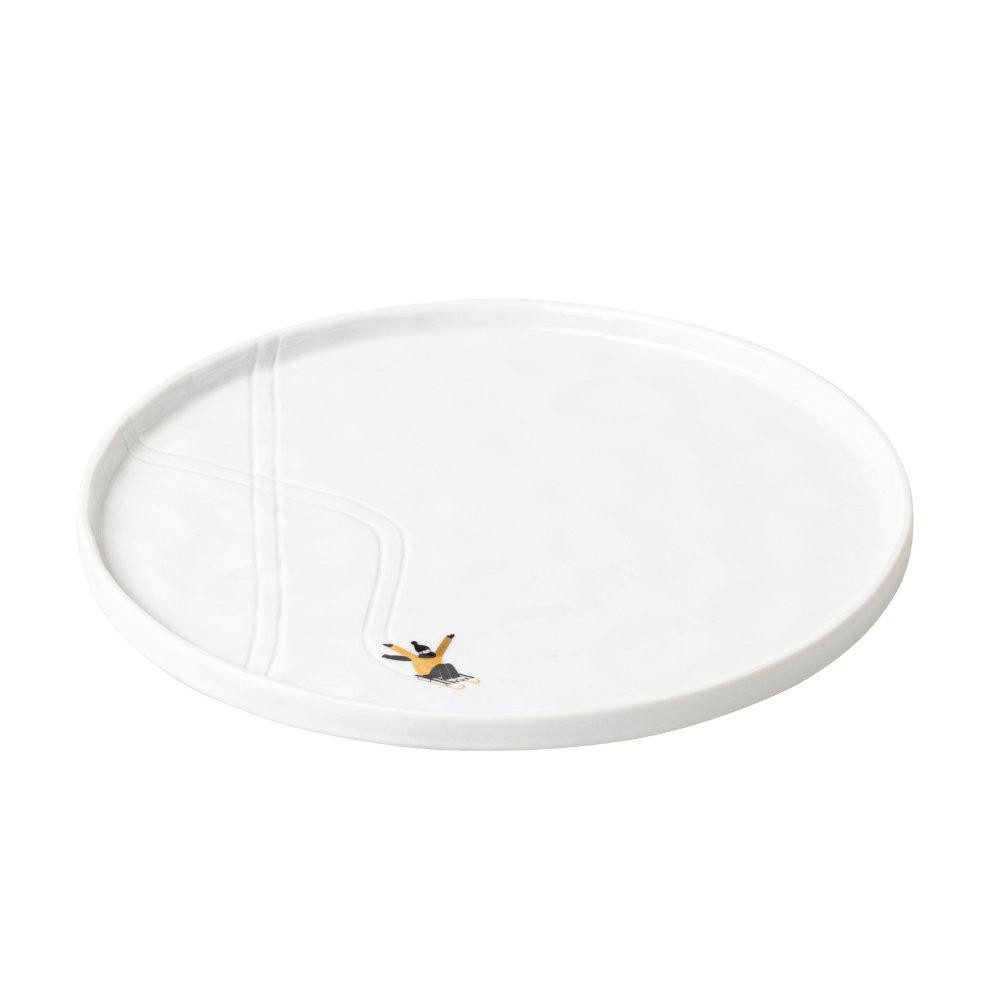 Räder Geschirr Design Teller Schneetag Schlittenfahren (22cm) günstig online kaufen