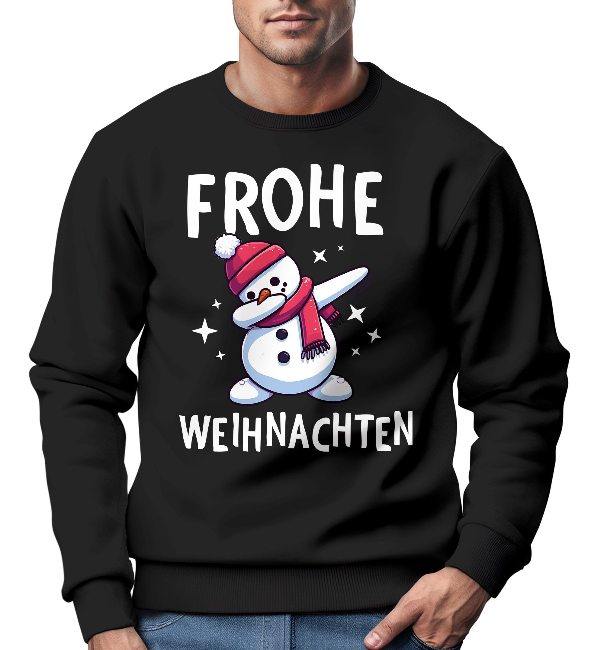 MoonWorks Sweatshirt Sweatshirt Herren Frohe Weihnachten Weihnachtspullover günstig online kaufen