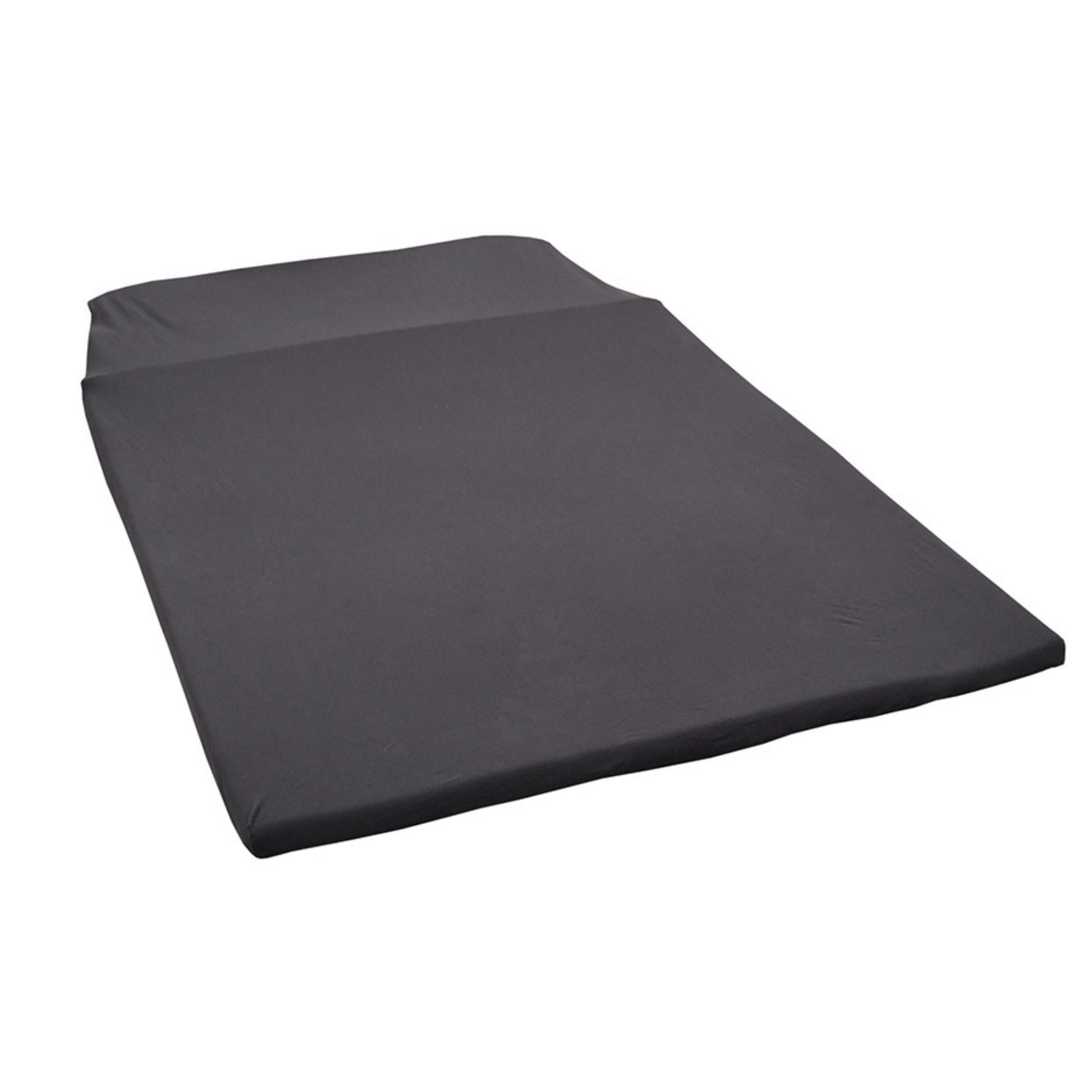 BLACK FOREST FOX Spannbettlaken Spannbettlaken Ford Nugget ab 2024 V710 Aufstelldach / Grau Lycra, Baumwolle-Lycra, Gummizug: rundum, passgenau