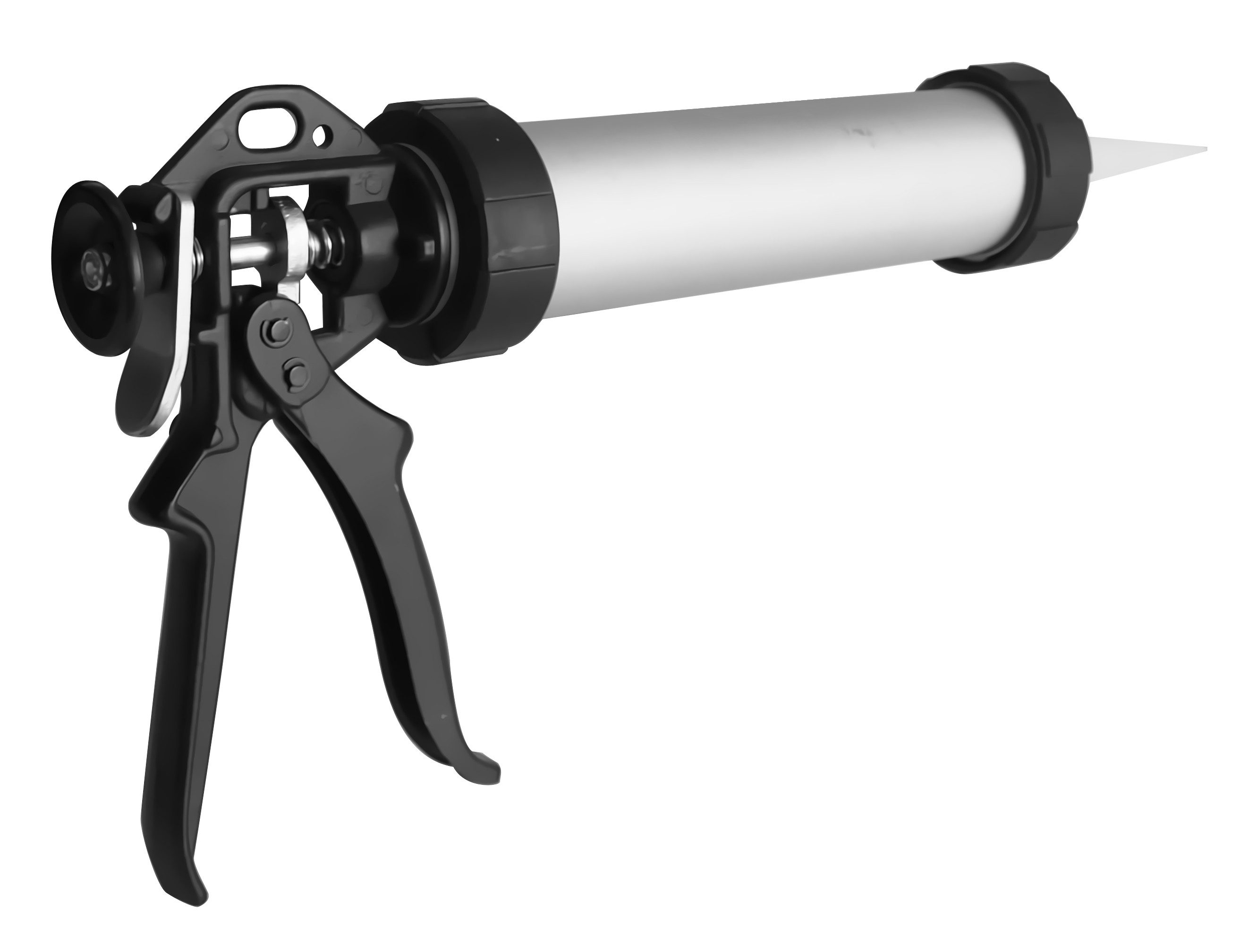 TECTOOL Kartuschenpistole KARTUSCHENPRESSE ALUMINIUM, GESCHLOSSEN, 600ML, 600 ml, (Packung, 1-tlg., 1 Kartusche), Aus hochwertigem Aluminium für Stabilität und Langlebigkeit