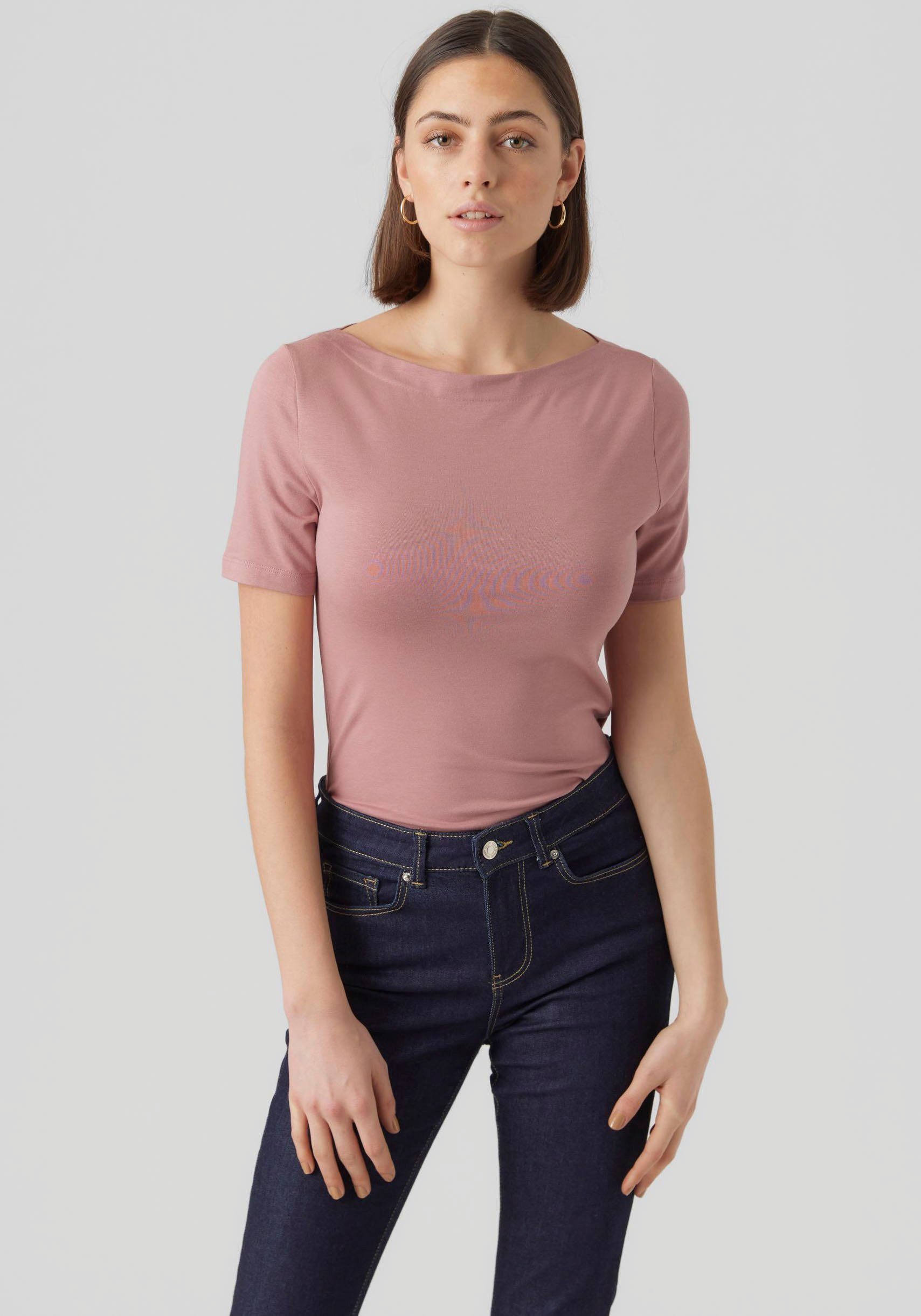 Vero Moda Kurzarmshirt S/S NOOS TOP Rose MODAL VMPANDA Nostalgia