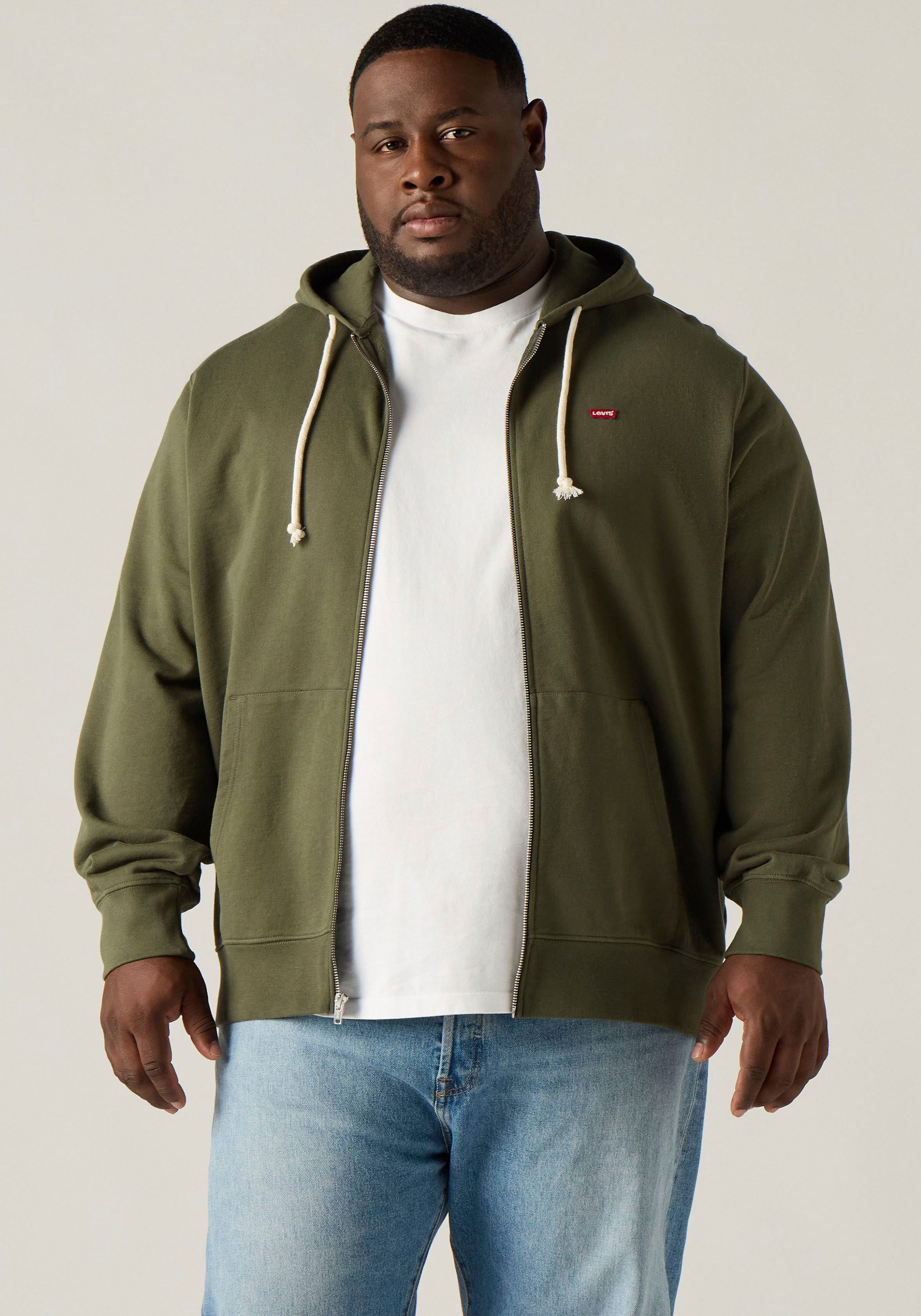 Levi's® Plus Kapuzensweatshirt mit dezentem Levi's® Batwing Logo