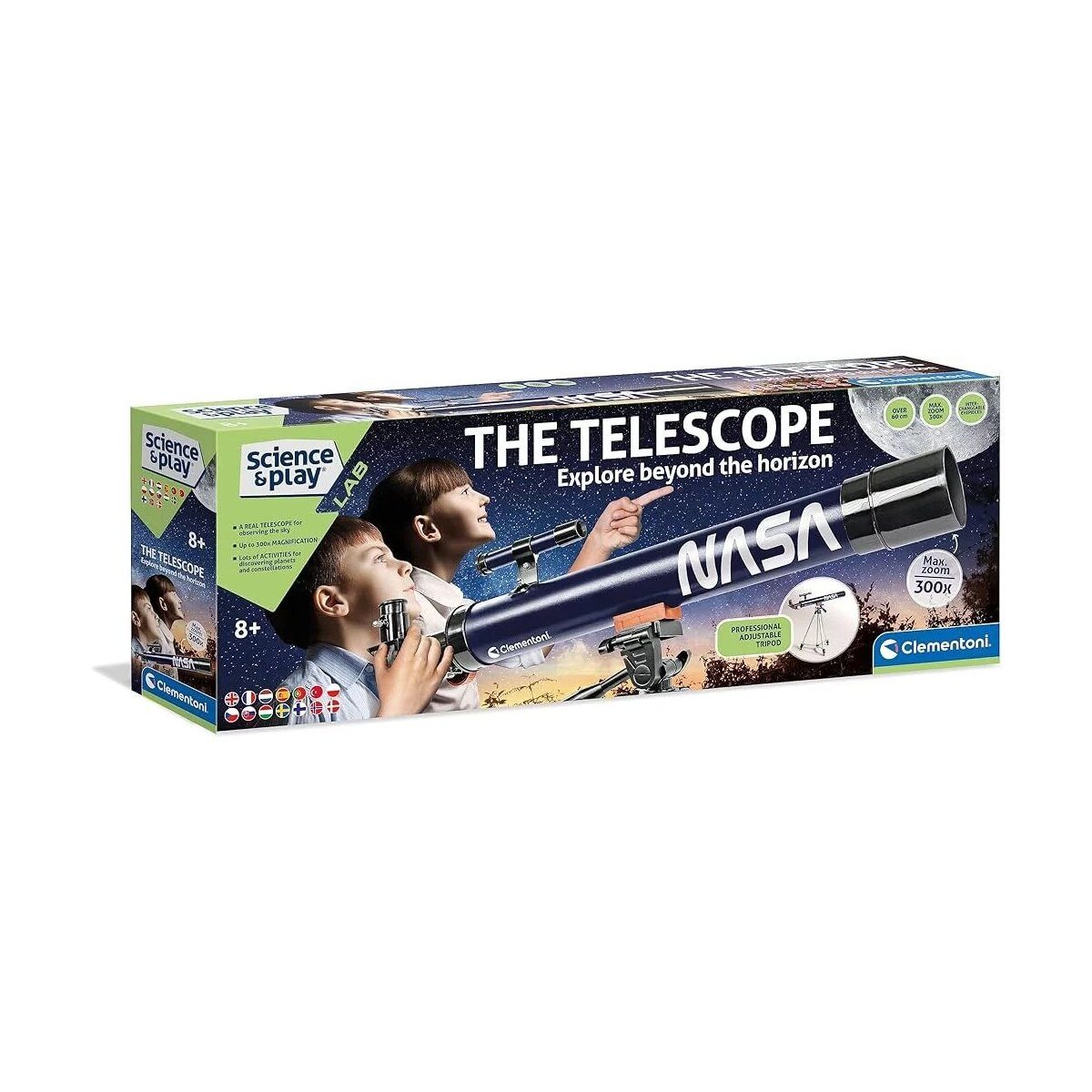 Clementoni® Lernspielzeug Nasa Science & Play Clementoni Teleskop Set