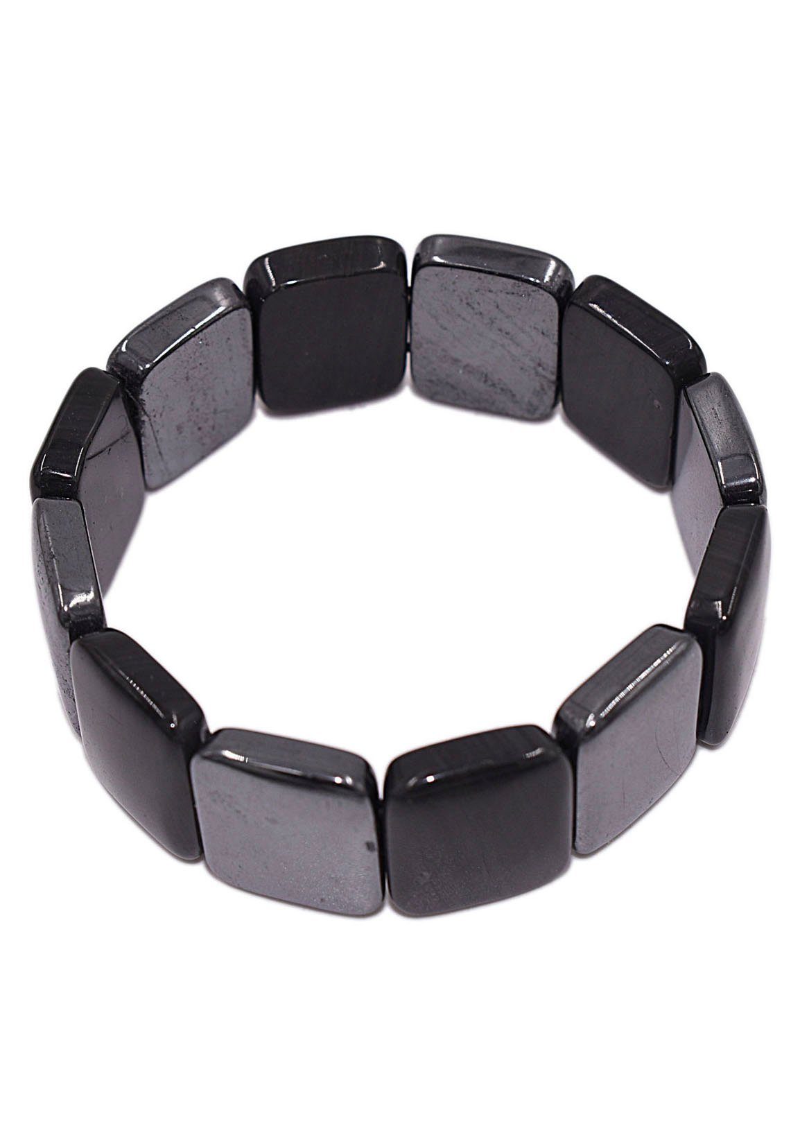 Firetti Armband Schmuck Geschenk Armschmuck Armkette Farbstein Hämatit  Onyx, zu Kleid, Shirt, Jeans, Sneaker! Anlass Geburtstag Weihnachten | Armbänder