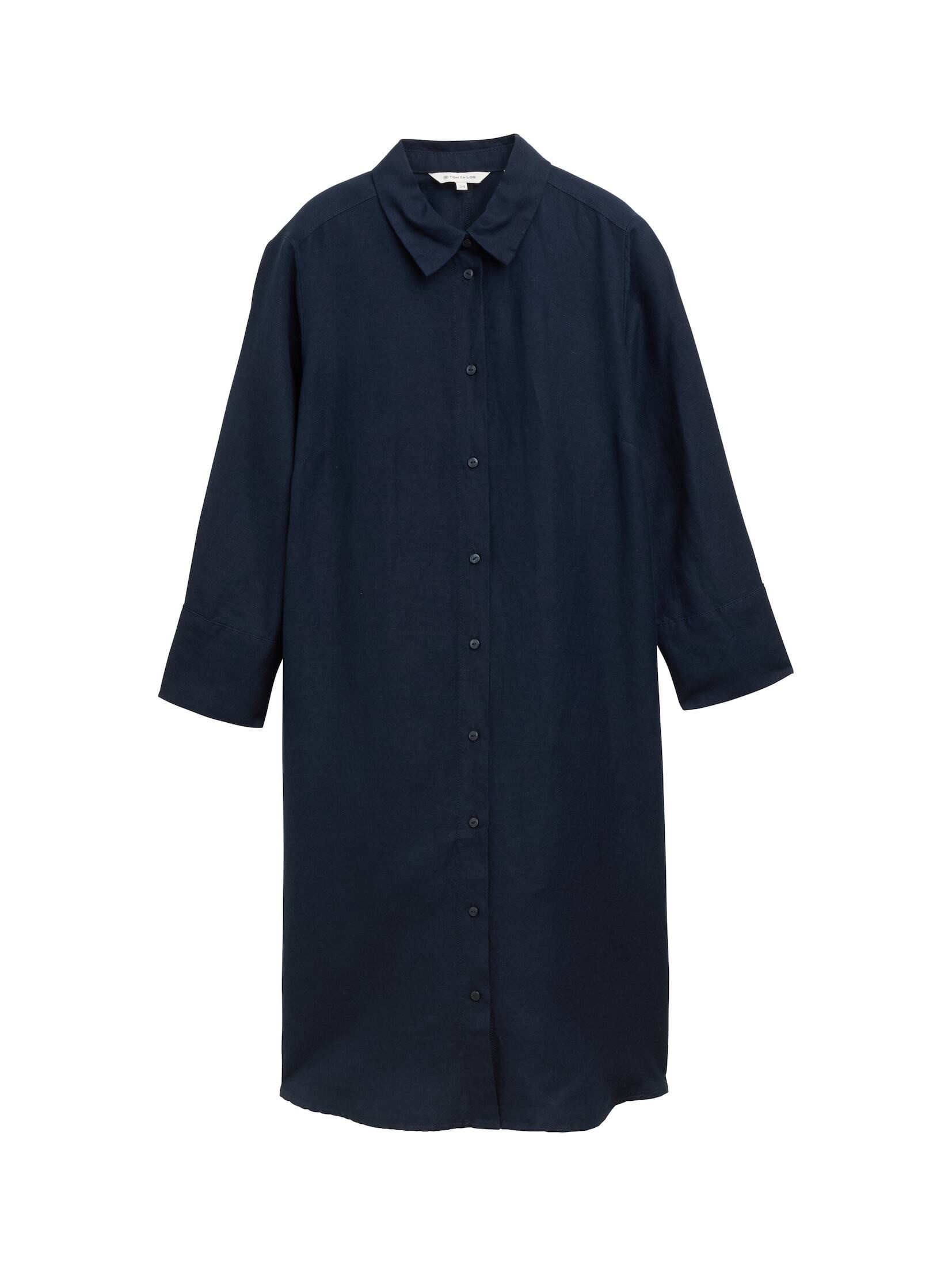 TOM TAILOR Sommerkleid Blusenkleid mit Leinenanteil günstig online kaufen