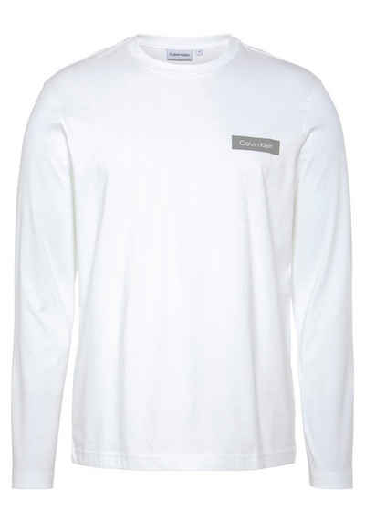 Calvin Klein Langarmshirt CONTRAST LINE LOGO LS T-SHIRT mit CK-Logodruck