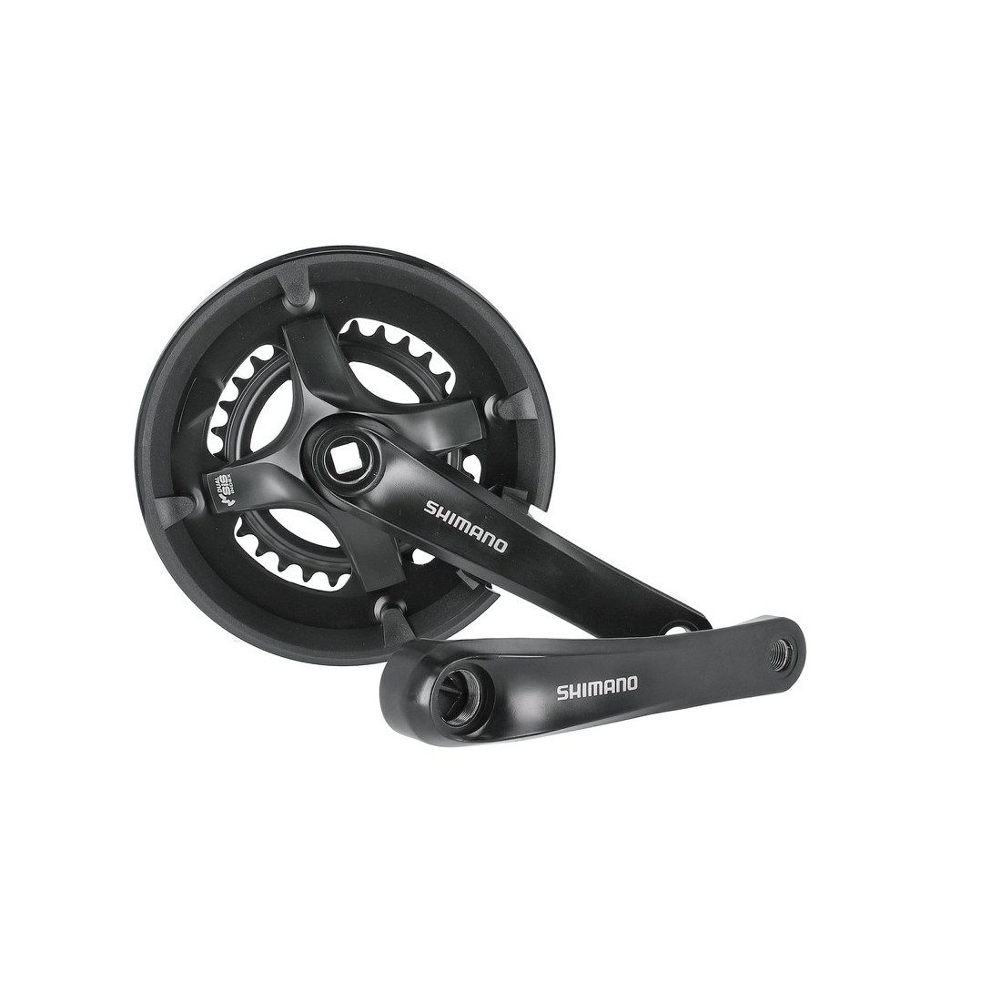Shimano Fahrradkurbel Kurbelgarnitur TY501 46/30 175mm FCTY501 4-kant 7/8-fach mit KSS