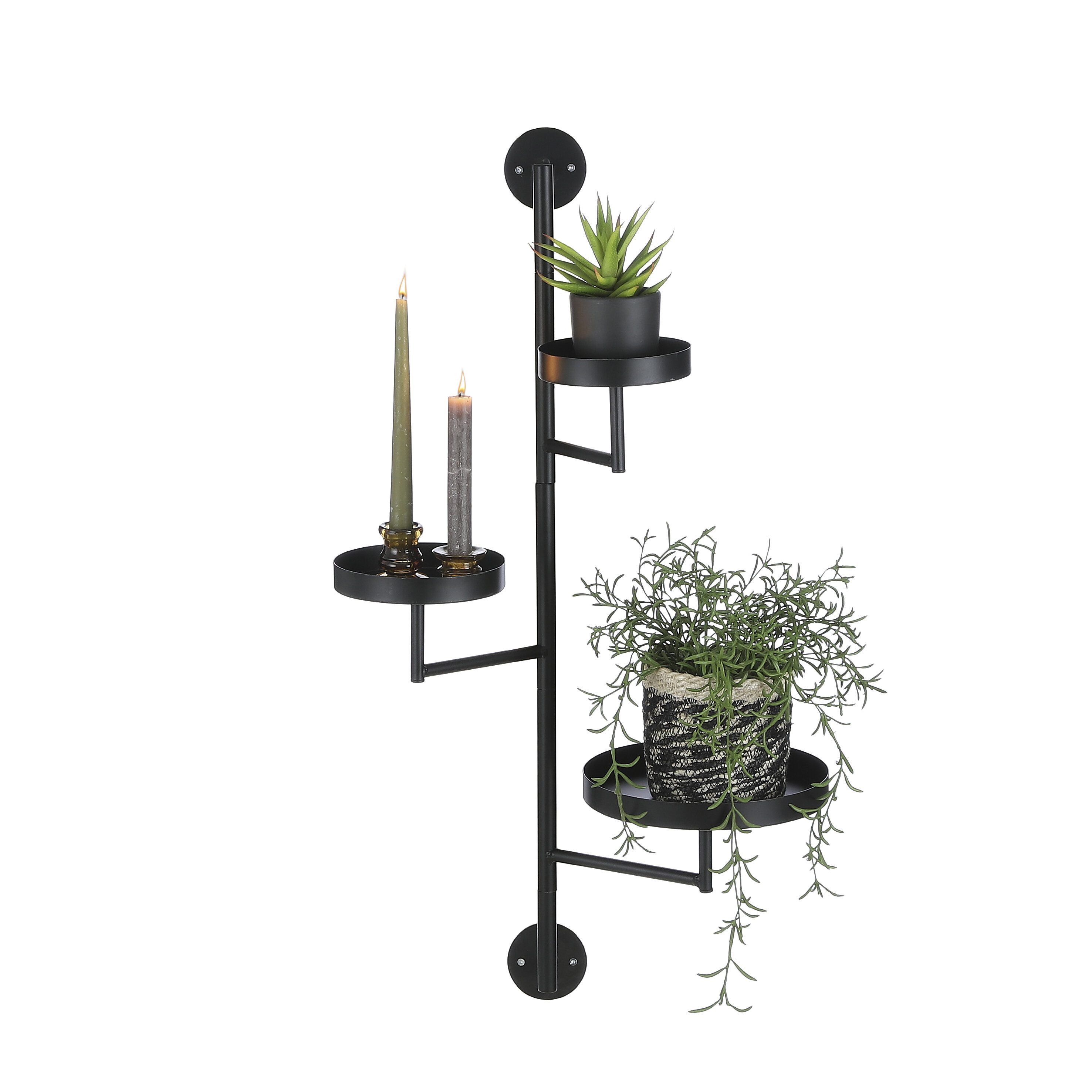 Mica Decorations Wandregal Mica Decorations Perry Regal schwarz - l30xb23xh80cm