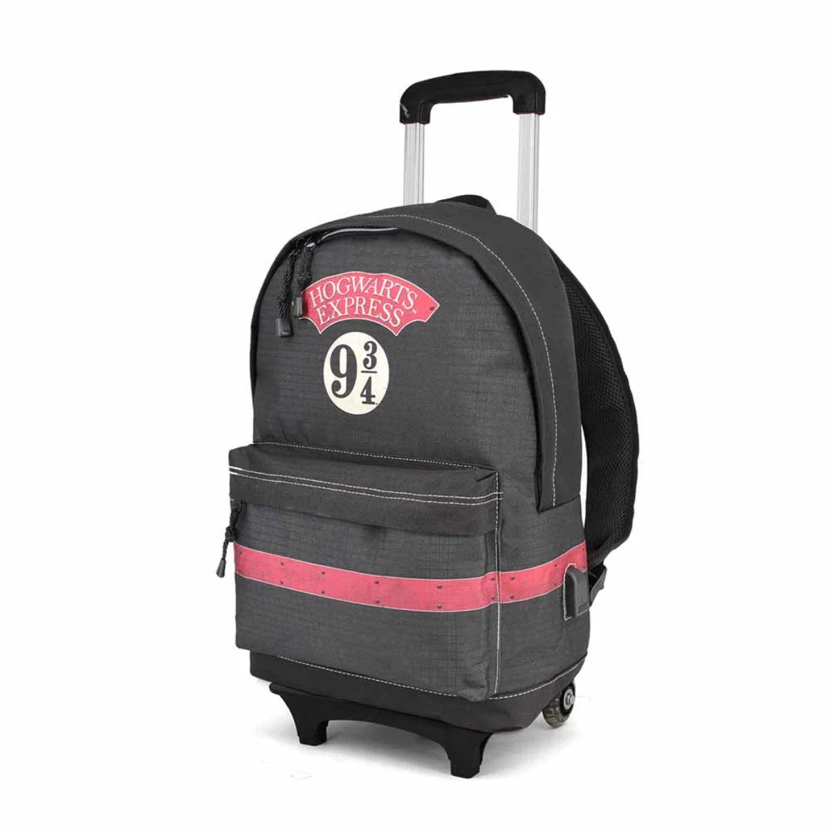 Harry Potter Trolley Express Schulrucksack mit Trolley System Frontfach und Gurten