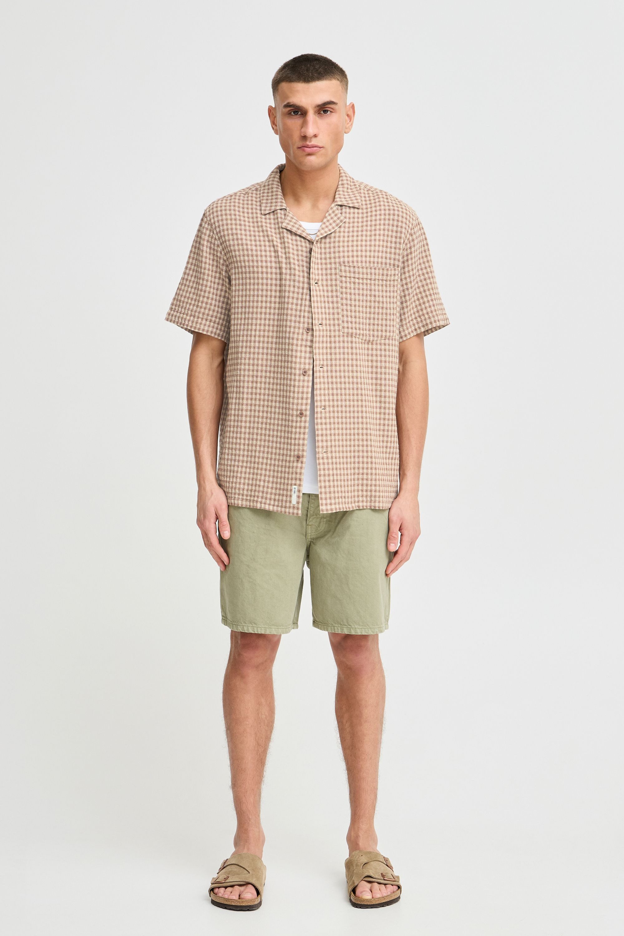 !Solid Kurzarmhemd SDORLANDO Kariertes Kurzarmhemd