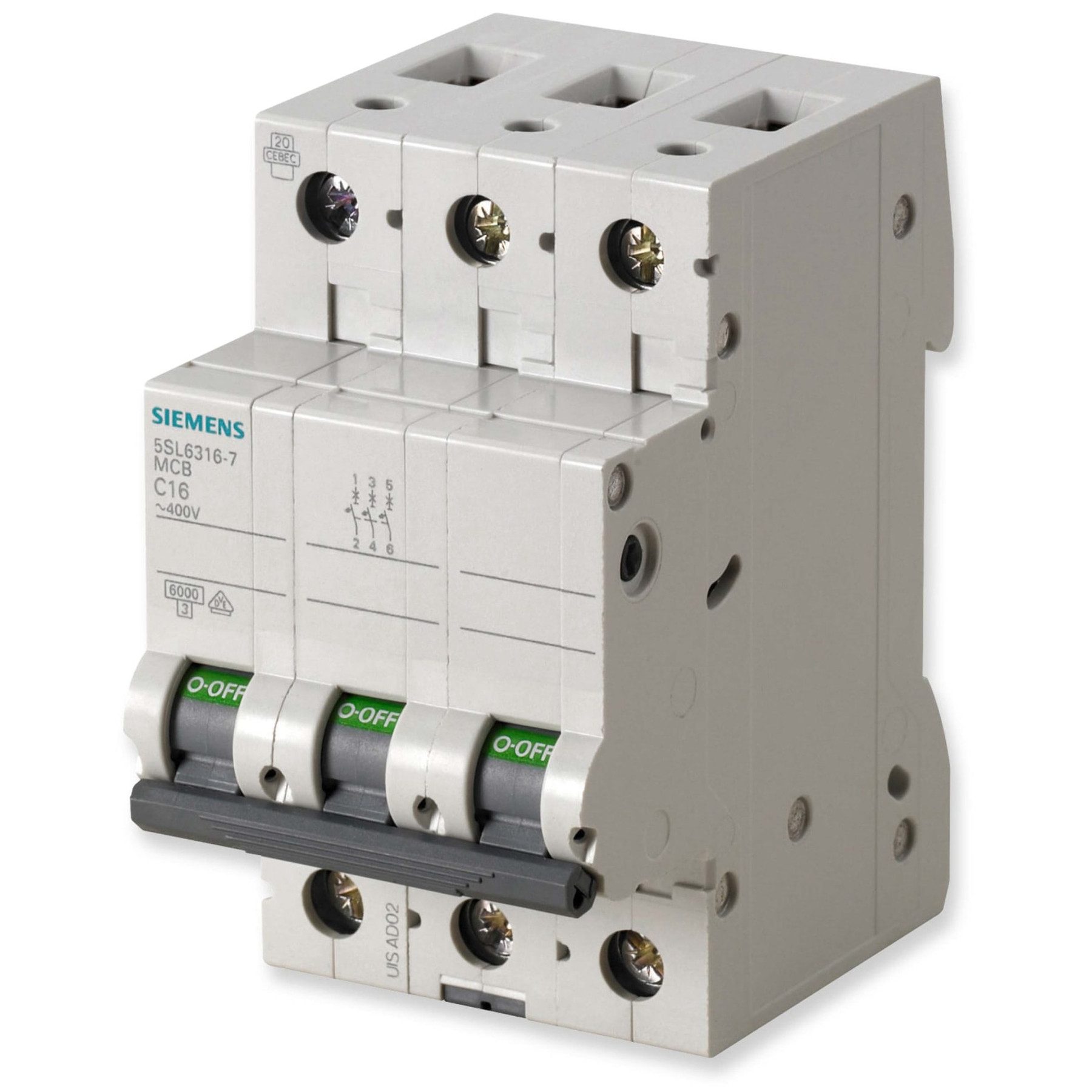 SIEMENS Schalter SIEMENS Leitungsschutzschalter 5SL6316-6, B 16A